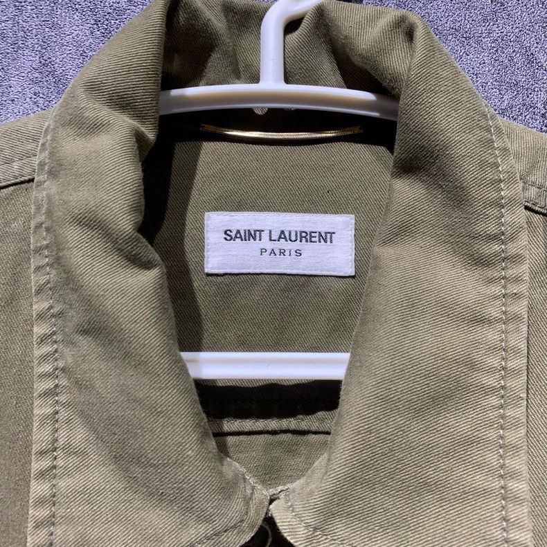 Saint Laurent Paris Saint Laurent Shark Green Jacket-2507 Size M / US 6-8 / IT 42-44 - 5 Thumbnail