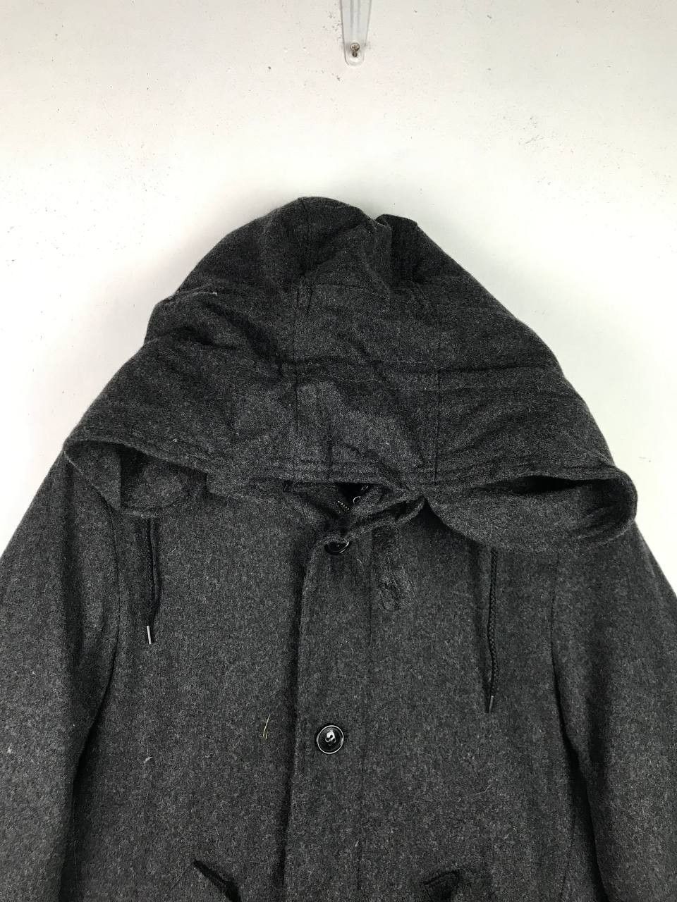 20471120 × Japanese Brand Very Rare Vintage 90's Homme 291295 Wool Parka Jacket Size US M / EU 48-50 / 2 - 3 Thumbnail