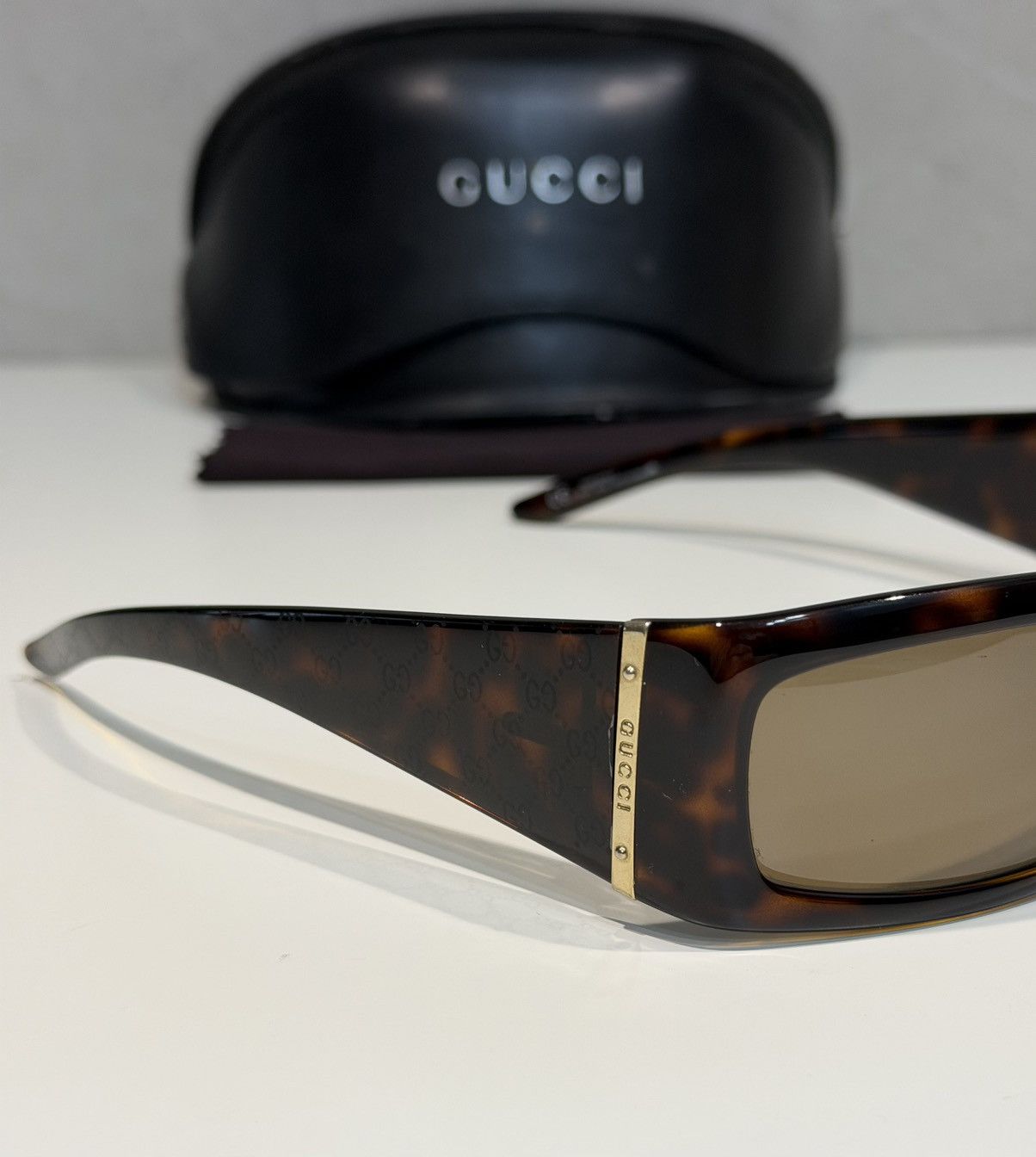 Gucci GUCCI Tom Ford FW 2004 Logo Slim Sunglasses GG1564/S Demna Size ONE SIZE - 6 Thumbnail