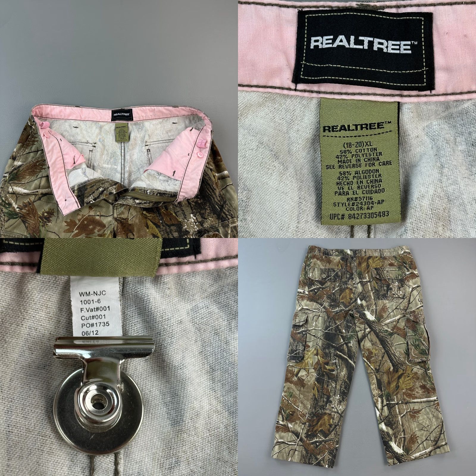 Realtree Realtree Pants Women's XL 38x27 Realtree AP Camo Cargo Baggy Outdoor Hunting Size 40" / US 18 - 8 Thumbnail