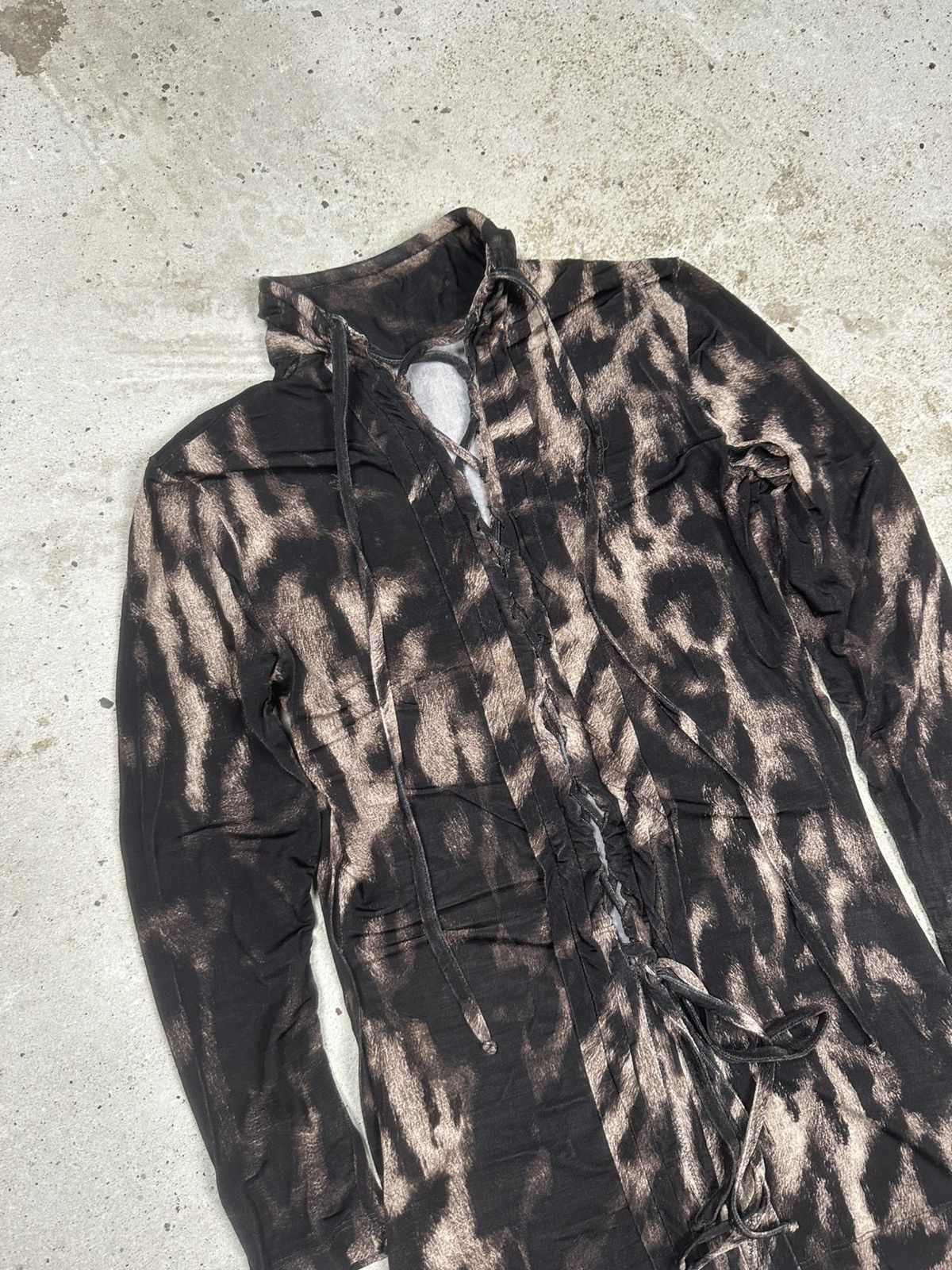 Just Cavalli Vintage 2000s Just Cavalli Animal Print Corset Style Shirt Size S / US 4 / IT 40 - 5 Thumbnail