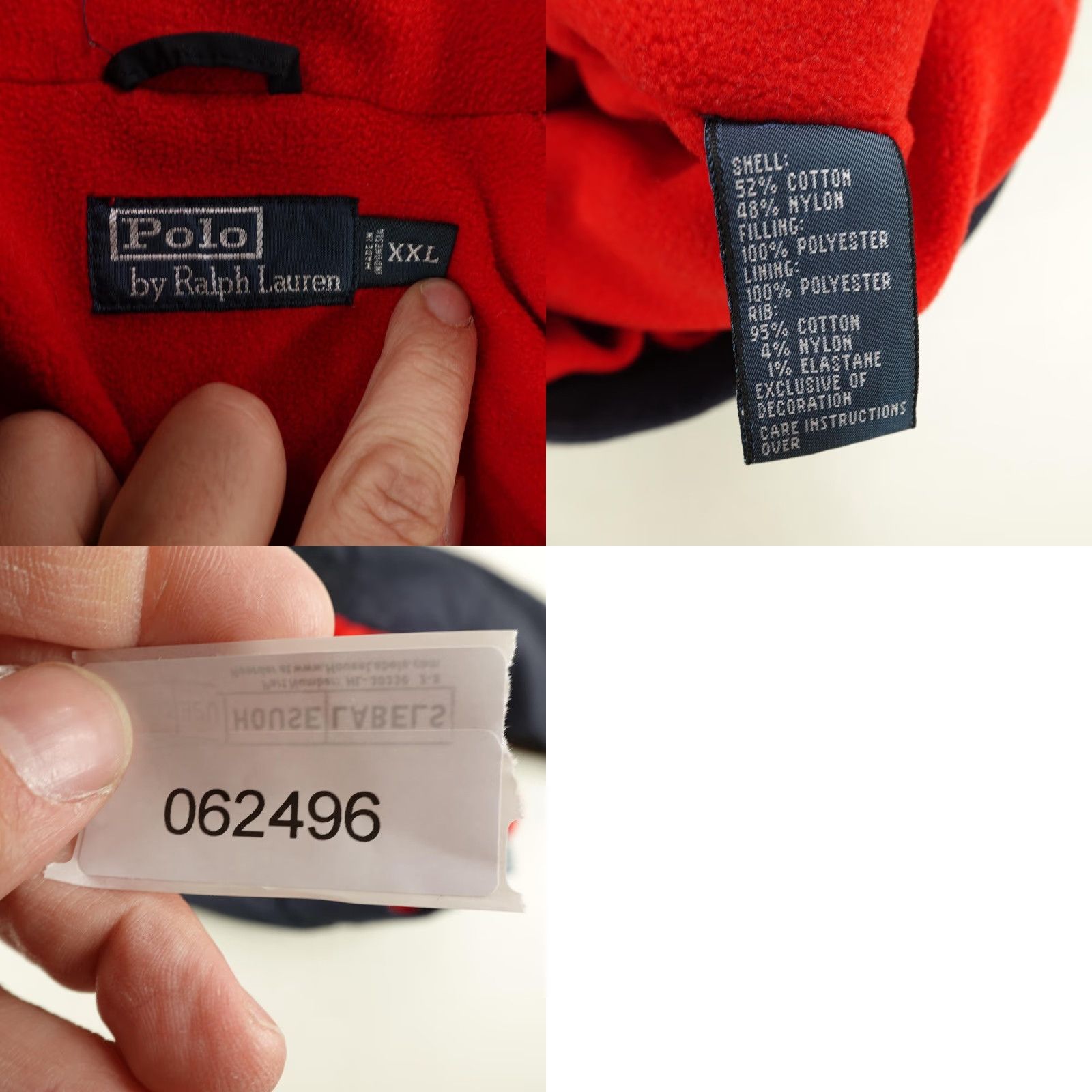 Polo Ralph Lauren VINTAGE Polo Ralph Lauren Jacket Mens 2XL Windbreaker Blue Solid Coat Lined Fleece Zip Pocket Size US XXL / EU 58 / 5 - 8 Thumbnail