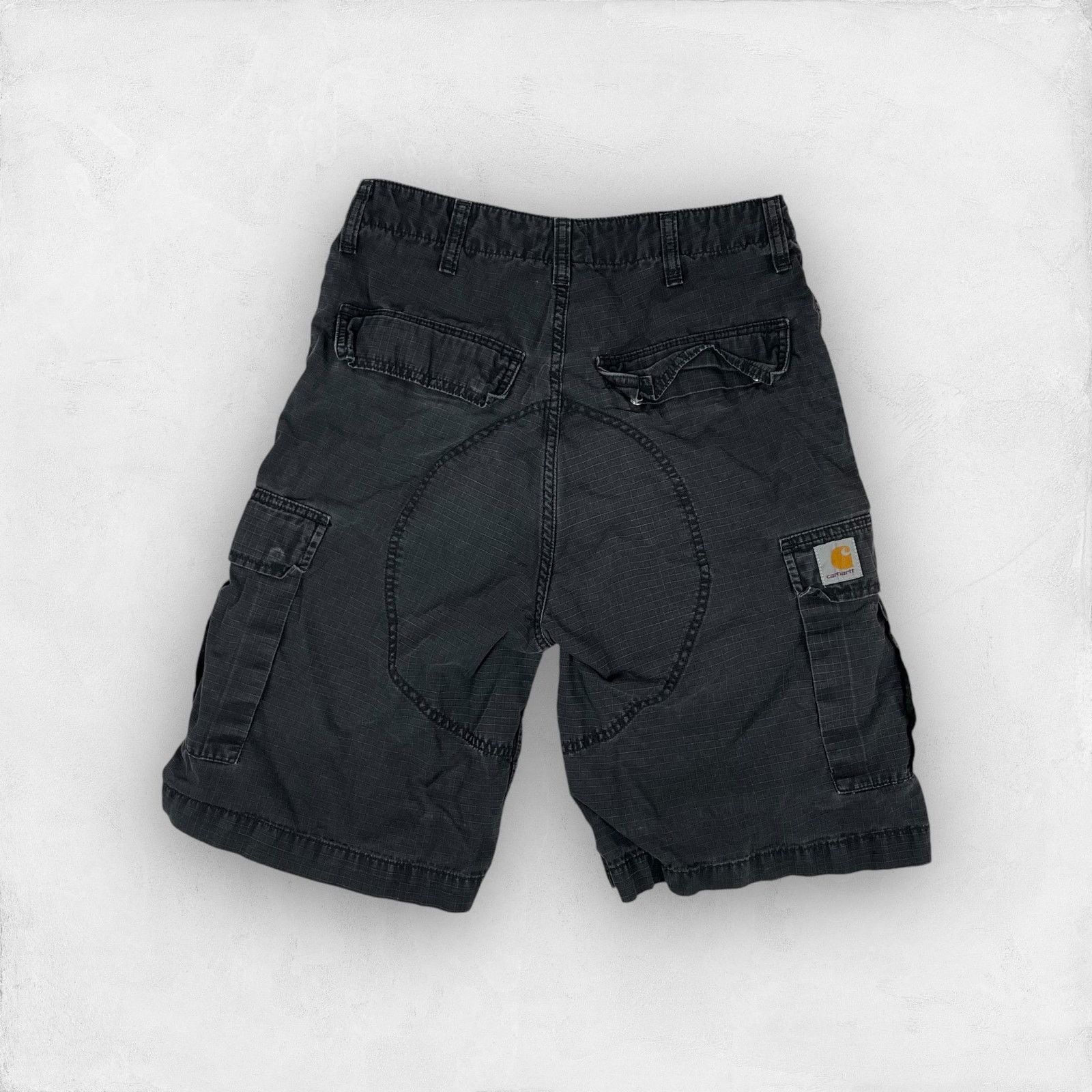Carhartt × Vintage Carhartt Men's Black Coton Zip-Fly High-Rise Cargo Shorts 28 Size US 28 / EU 44 - 1 Thumbnail