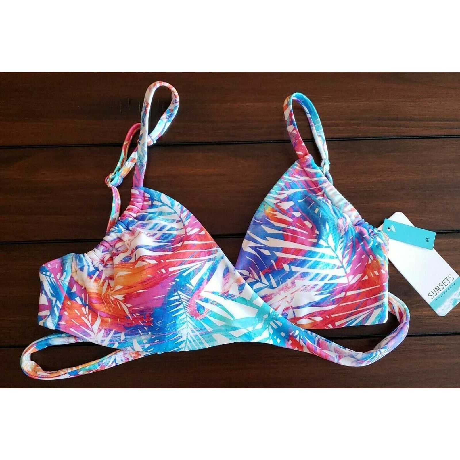 SUNSEA Sunsets Island Heat Wrap Bikini Top Top Women's Swimwear M Size M / US 6-8 / IT 42-44 - 1 Thumbnail