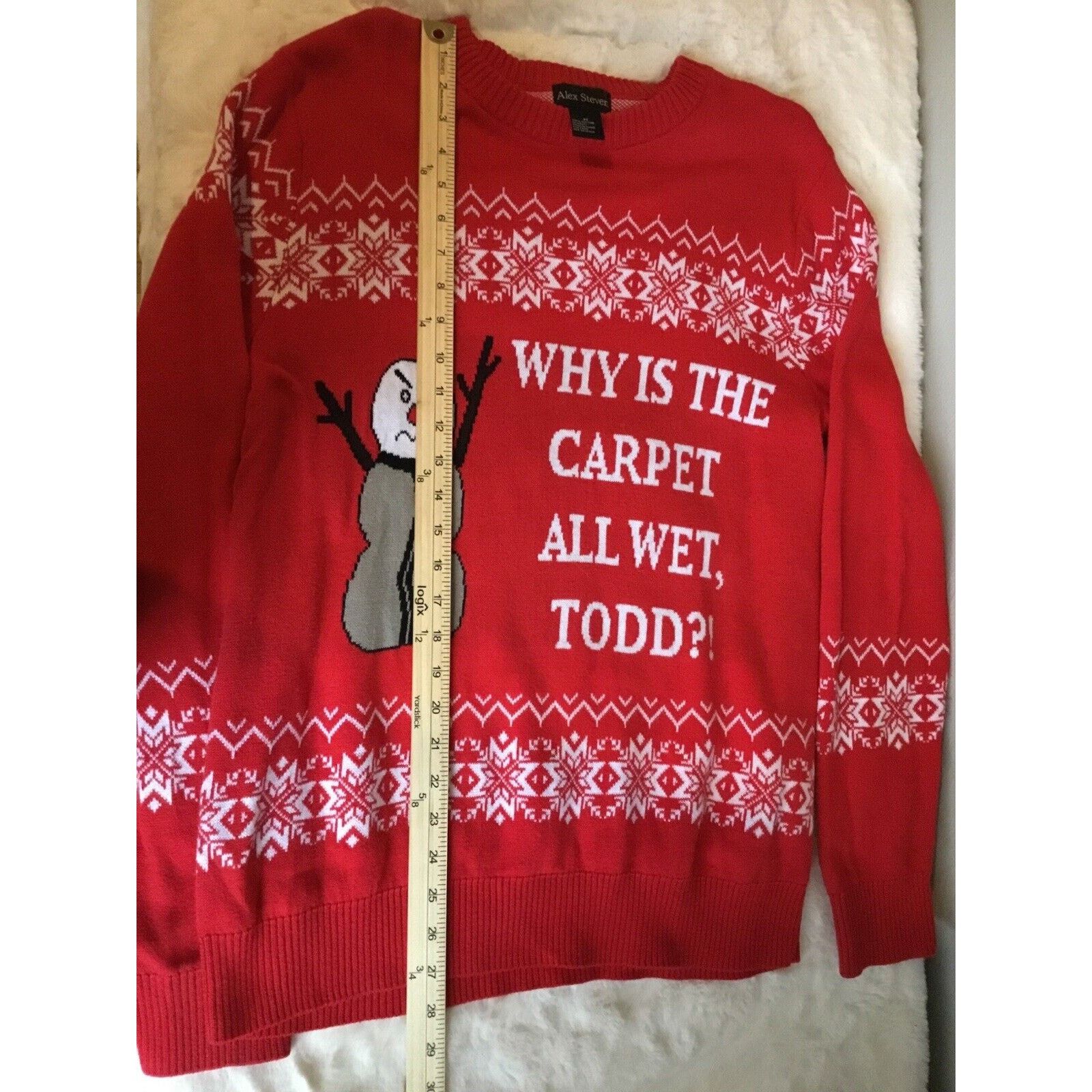 Alex Cannon Ugly Christmas Sweater Rare Reindeer Christmas Naughty Size M / US 6-8 / IT 42-44 - 5 Thumbnail