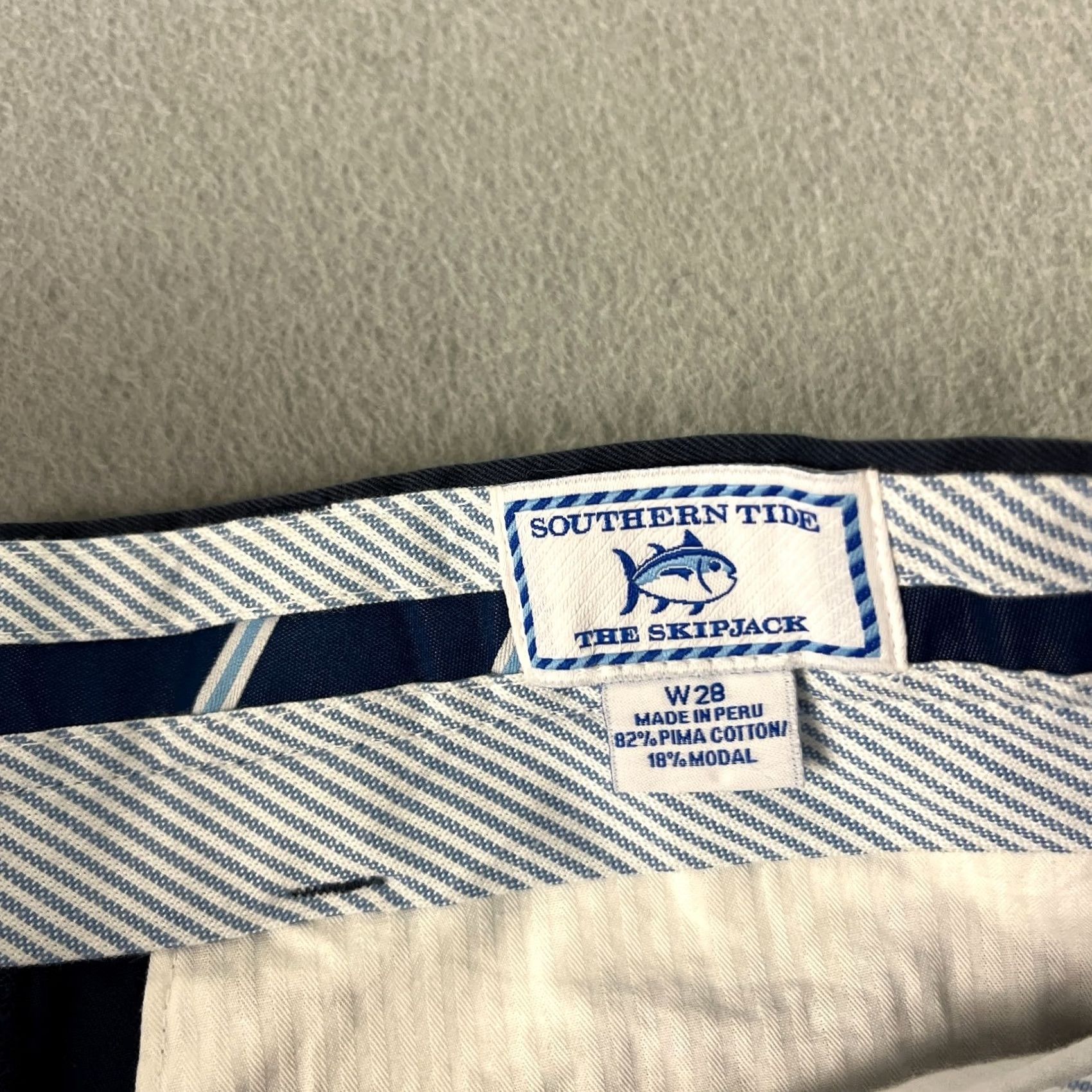 Southern Tide VINTAGE Southern Tide Shorts Mens Size 28 Blue Chino Flat Front Preppy NEW Size US 28 / EU 44 - 3 Thumbnail