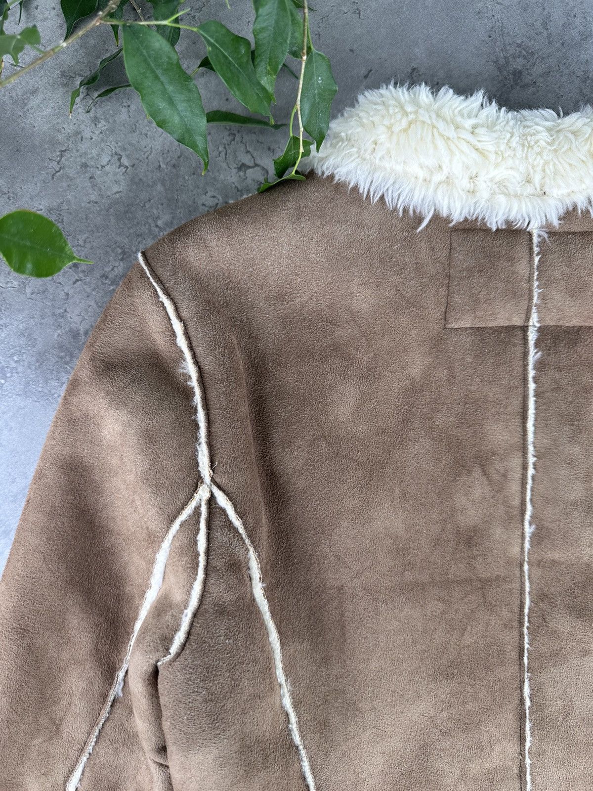 Japanese Brand Vintage Faux Sheepskin Coat Size S / US 4 / IT 40 - 7 Thumbnail
