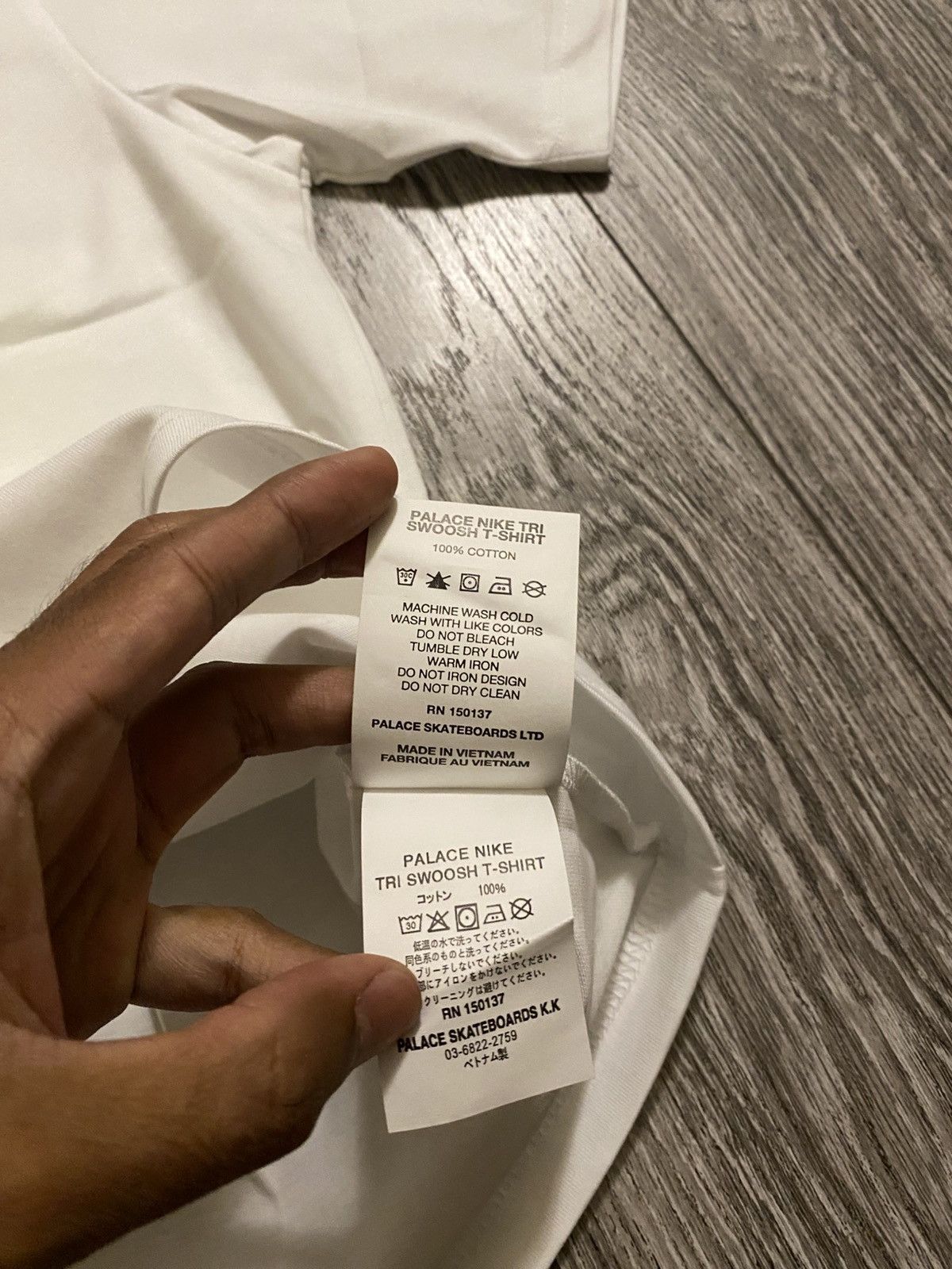 Palace Palace x Nike Tri-Ferg Tee White Volt Swoosh Size US L / EU 52-54 / 3 - 6 Thumbnail