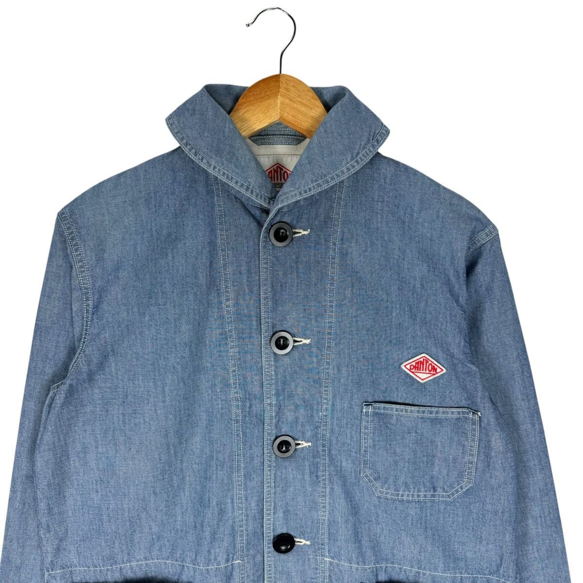 Danton × Japanese Brand ⚡️DANTON SHAWL COLLAR FRENCH CHORE JACKET Size US M / EU 48-50 / 2 - 2 Thumbnail