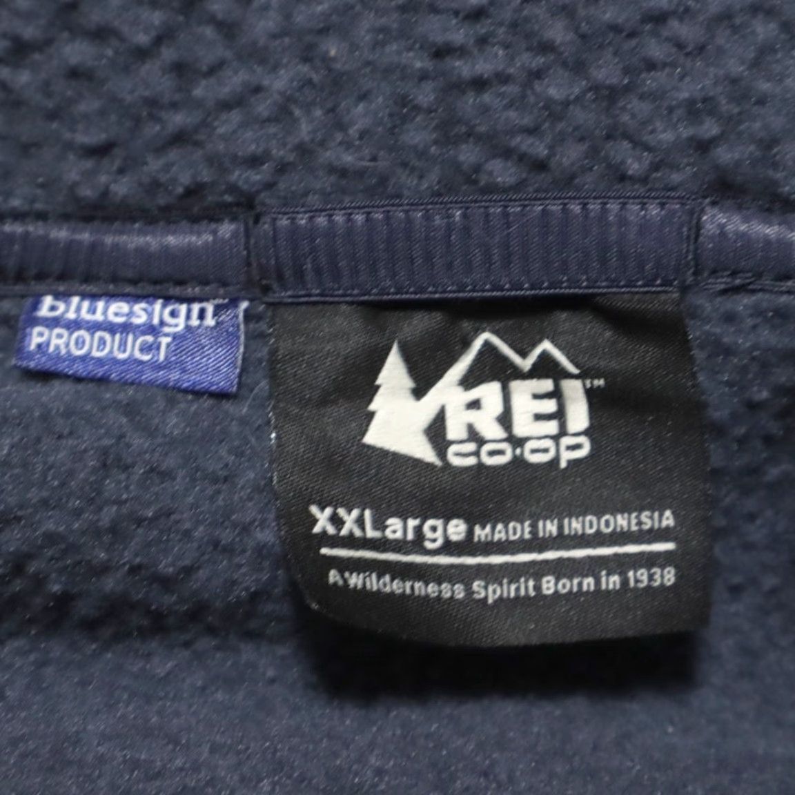 Vintage REI Deep Pile Full Zip Solid Mock Jacket Navy Men's 2XL Size US XXL / EU 58 / 5 - 5 Thumbnail