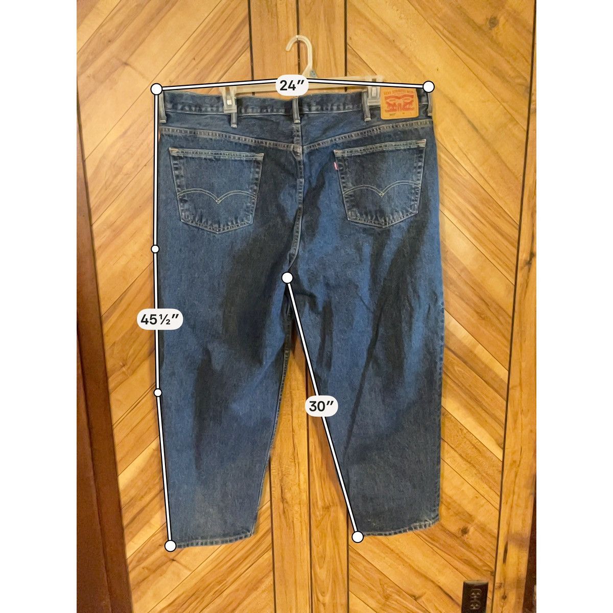 Levi's Levi’s 560 48x30 Comfort Fit Tapered Leg Jeans Blue Denim Size US 44 / EU 60 - 7 Thumbnail