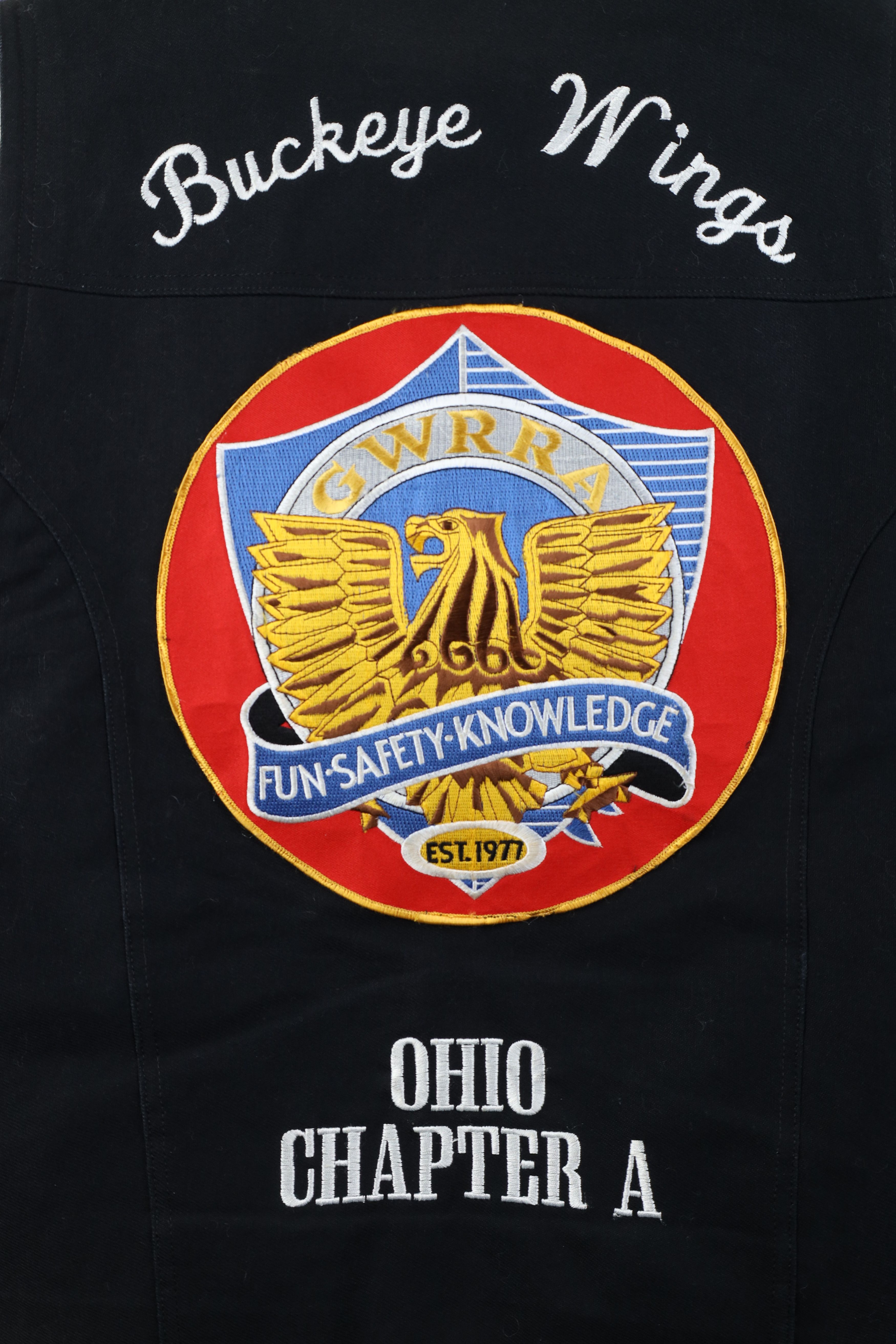 Vintage Vintage Wings GWRRA Button Motorcycle Vest Jacket Black Size US XL / EU 56 / 4 - 13 Thumbnail