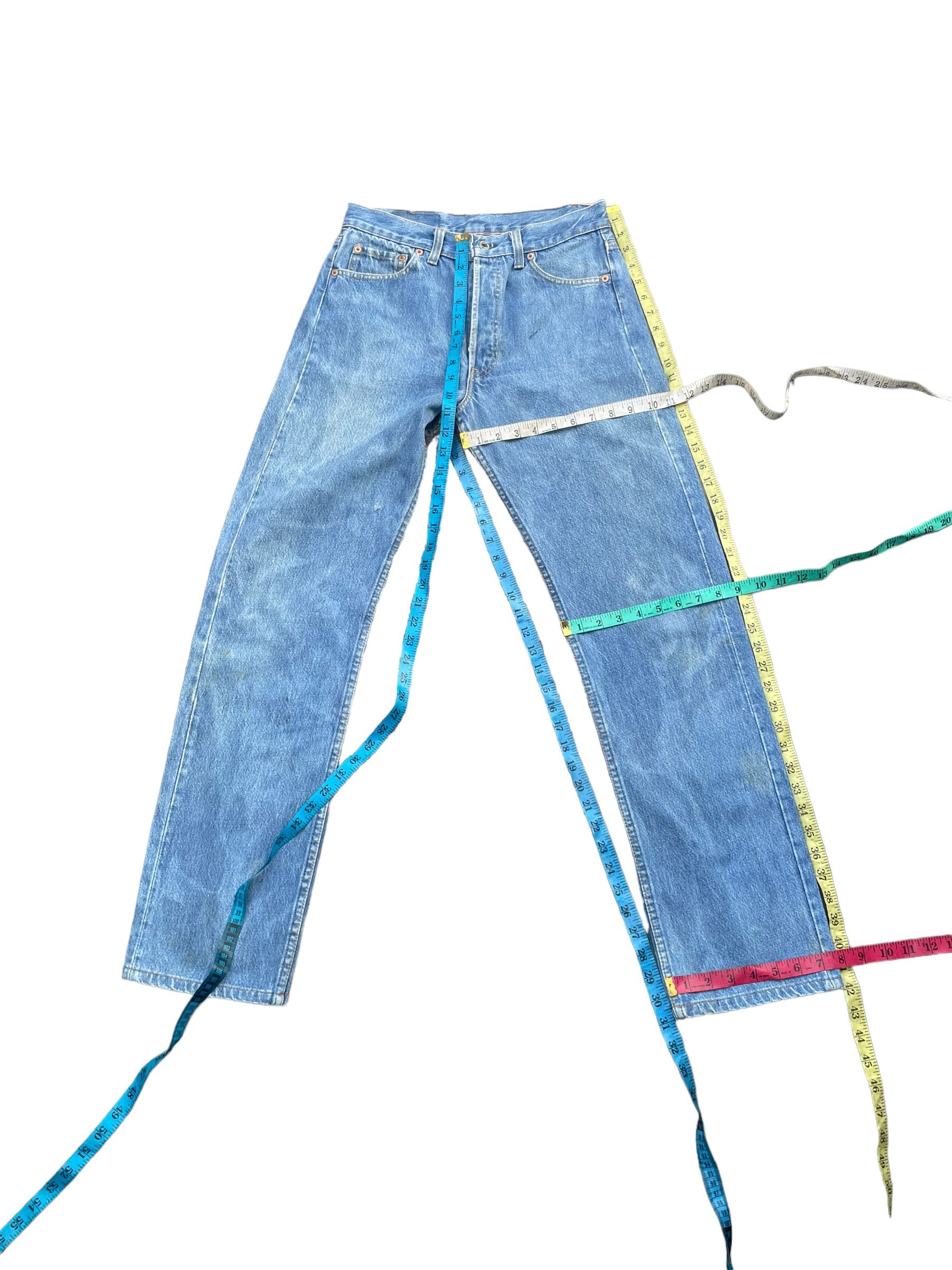 Levi's Vintage 1990 Levis 501 e Usa Nice Patern Design Size US 30 / EU 46 - 7 Thumbnail