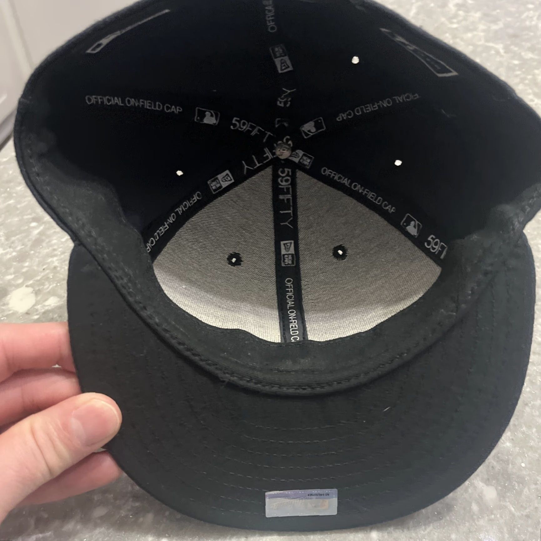 New Era NEW ERA Atlanta Braves On-Field 59Fifty Hat Fitted 7 1/8 Blue Baseball Cap Unisex Adults Size ONE SIZE - 5 Thumbnail