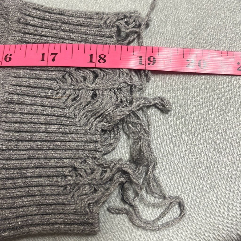 Other Brooklyn Karma Womens Size Small Pullover Crop Sweater Gray Size S / US 4 / IT 40 - 9 Thumbnail