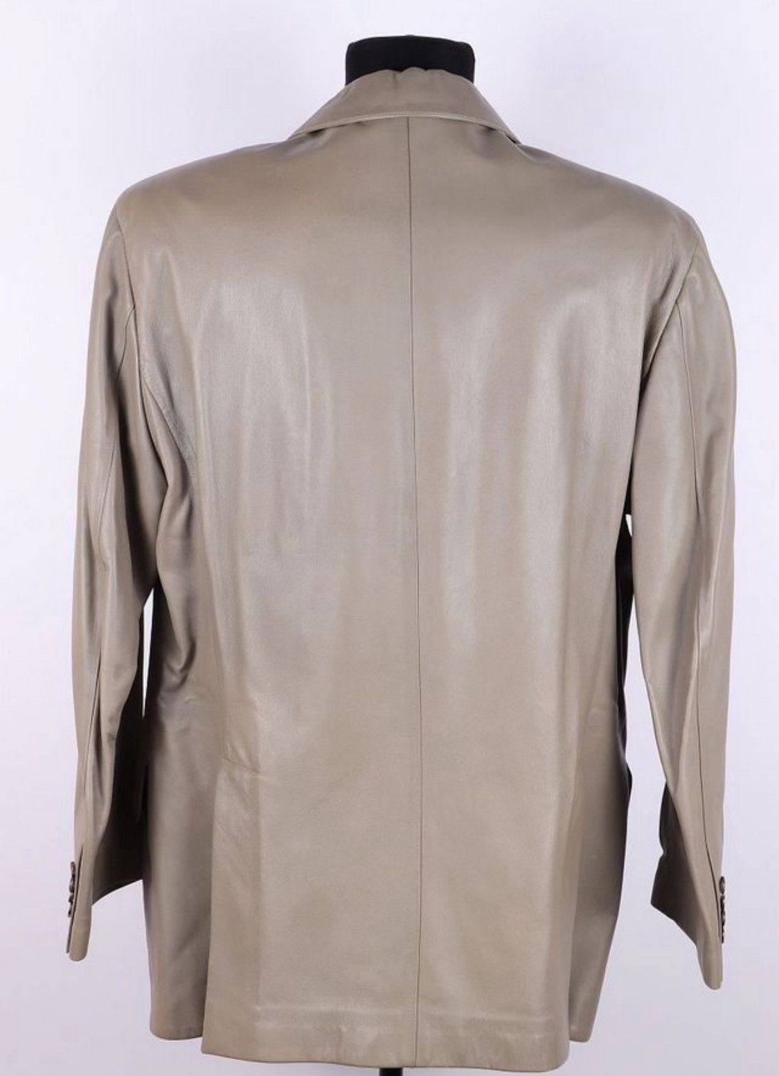 Hermes Hermes Leather Agneau Lambskin Anino Blazer Jacket Size US XL / EU 56 / 4 - 2 Thumbnail