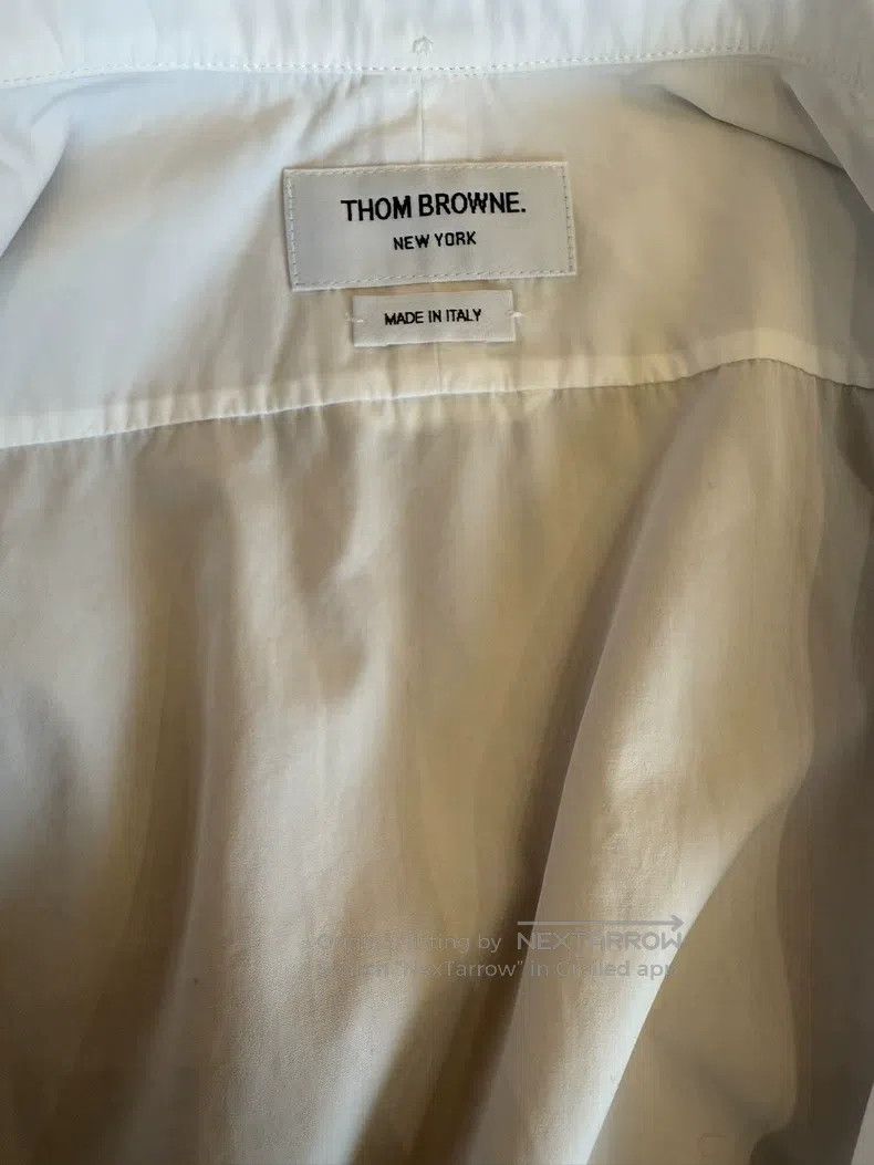 Thom Browne Thom Browne Patch Pocket Button-Down Long Sleeve Shirt Size M / US 6-8 / IT 42-44 - 4 Thumbnail