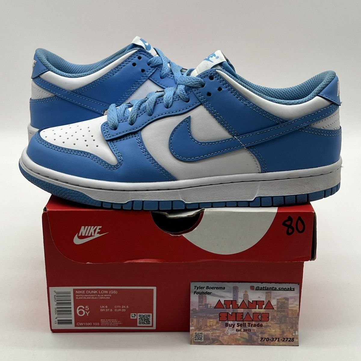 Nike Nike dunk low university blue Size US 6.5 / EU 39-40 - 1 Thumbnail