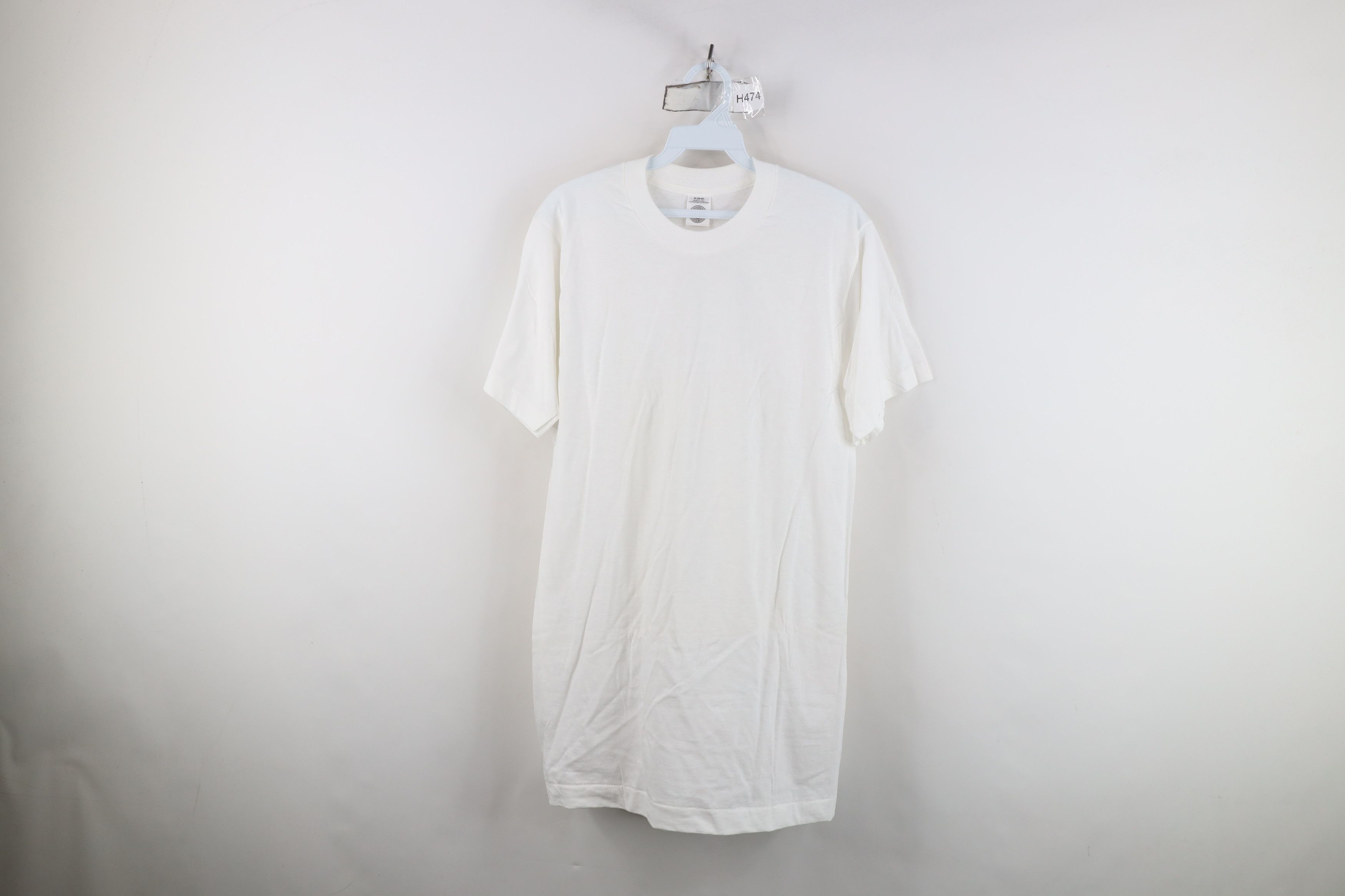 Vintage Deadstock Vintage 90s Streetwear Cotton T-Shirt White USA Size US M / EU 48-50 / 2 - 1 Thumbnail
