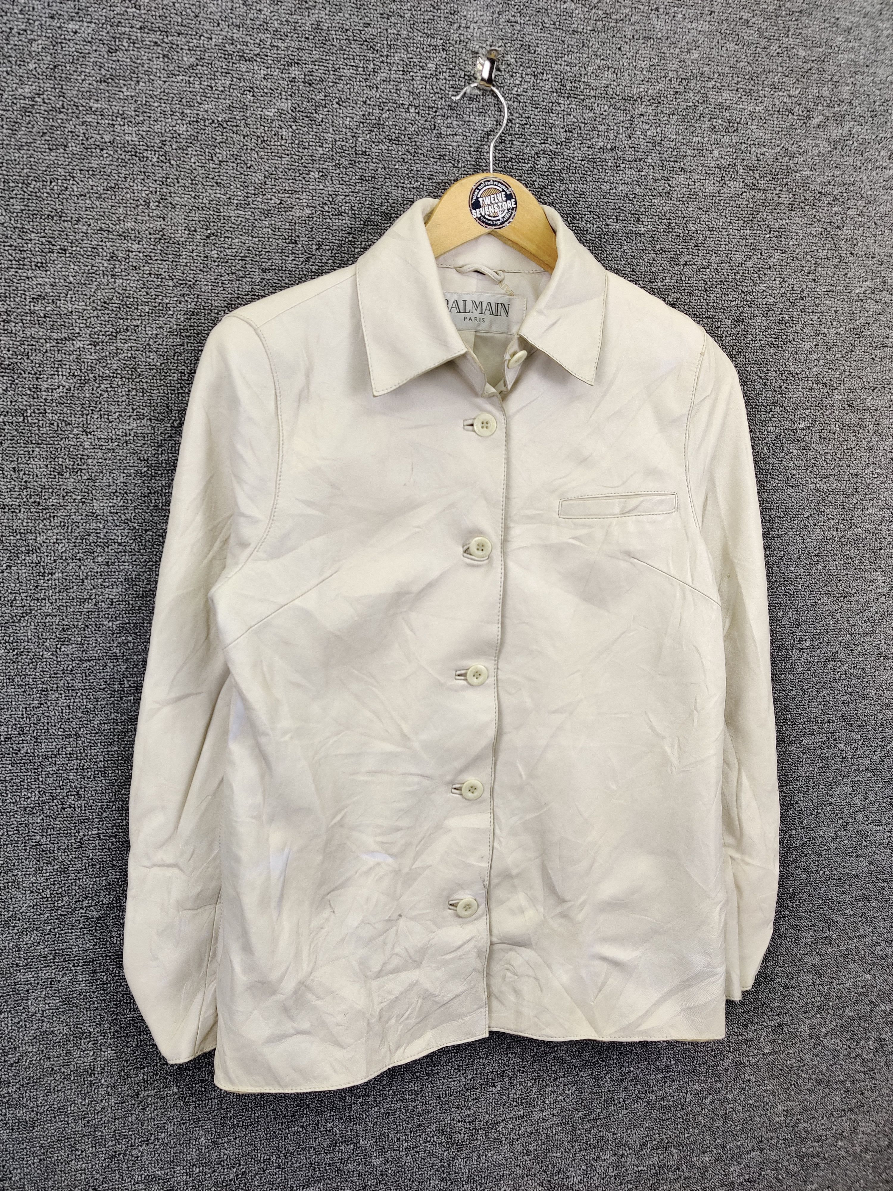Balmain Vintage Balmain Paris Button Ups Leather Jacket Size US M / EU 48-50 / 2 - 5 Thumbnail