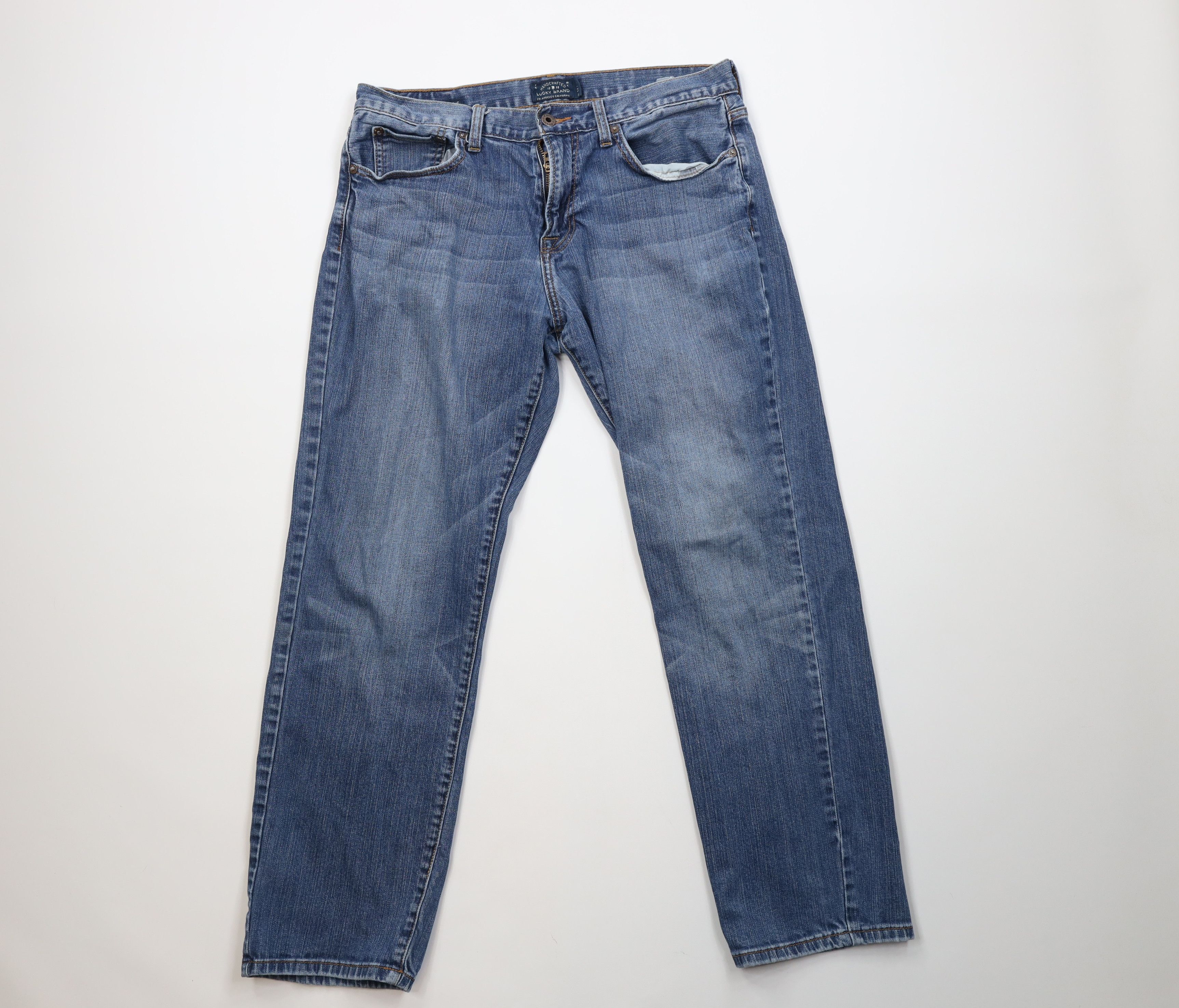 Lucky Brand Vintage Y2K Lucky Brand Straight Leg Denim Jeans Blue Size US 34 / EU 50 - 1 Thumbnail