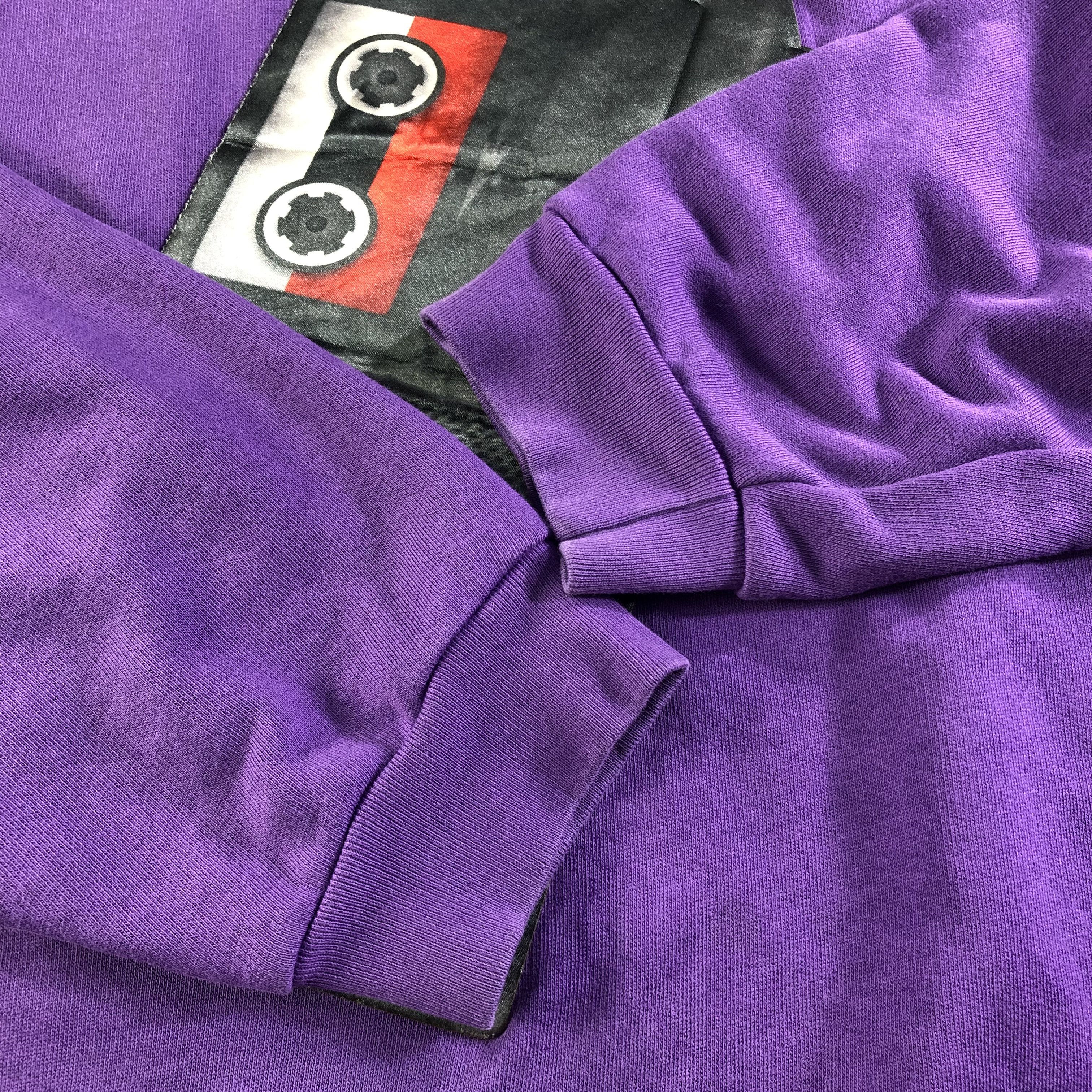 Acne Studios Acne Studios Purple Tape Recorder Flames Sweatshirt Size US L / EU 52-54 / 3 - 4 Thumbnail