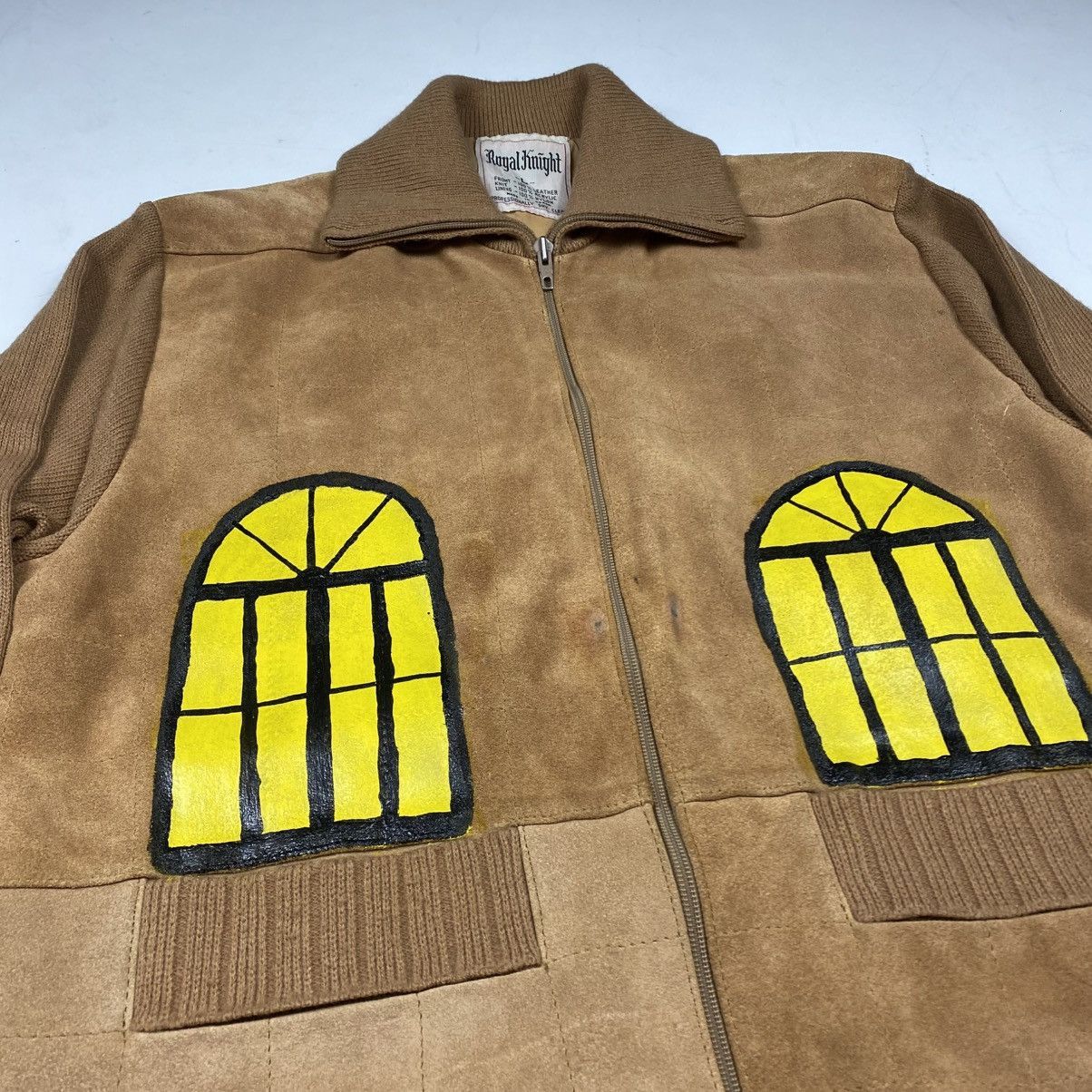 Other Vintage 70s Leather Jacket Art Custom Patchwork Zip-Up Size US M / EU 48-50 / 2 - 3 Thumbnail