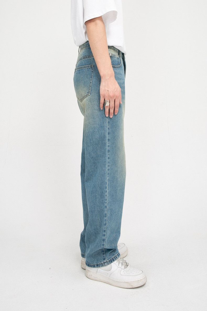 Japanese Brand × Jean Men's wide-leg vintage distressed loose straight jeans Size US 34 / EU 50 - 6 Thumbnail