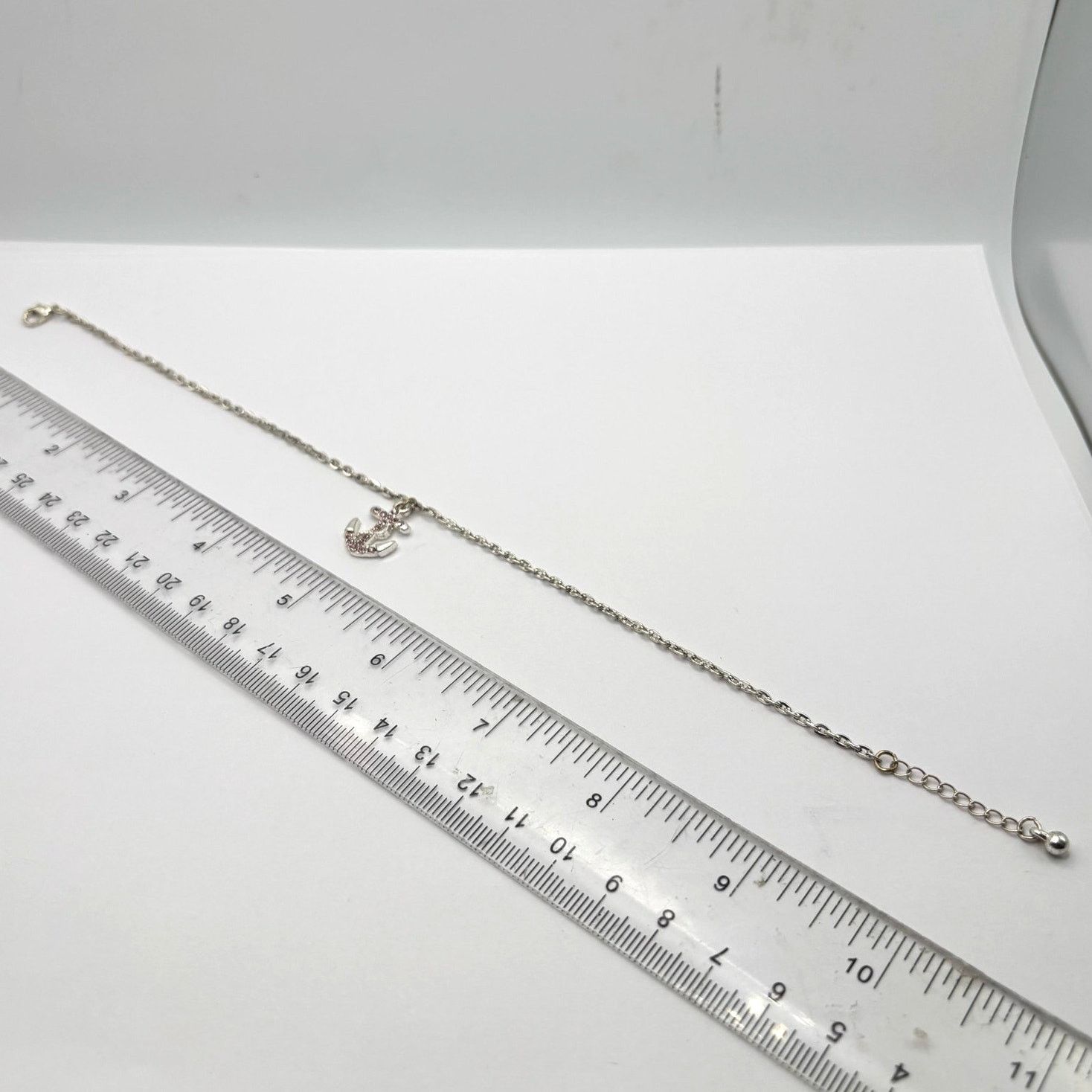 Other Silver & Pink Anchor Anklet Size ONE SIZE - 3 Thumbnail