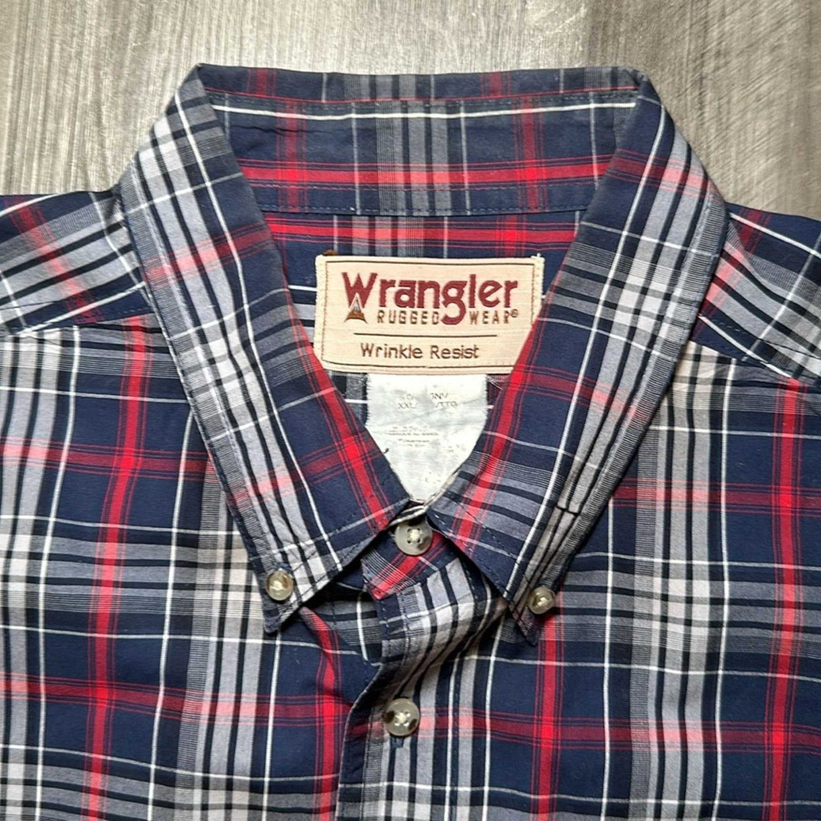 Wrangler Wrangler Rugged Wear Wrinkle Resist Long Sleeve - 2XL Size US XXL / EU 58 / 5 - 6 Thumbnail