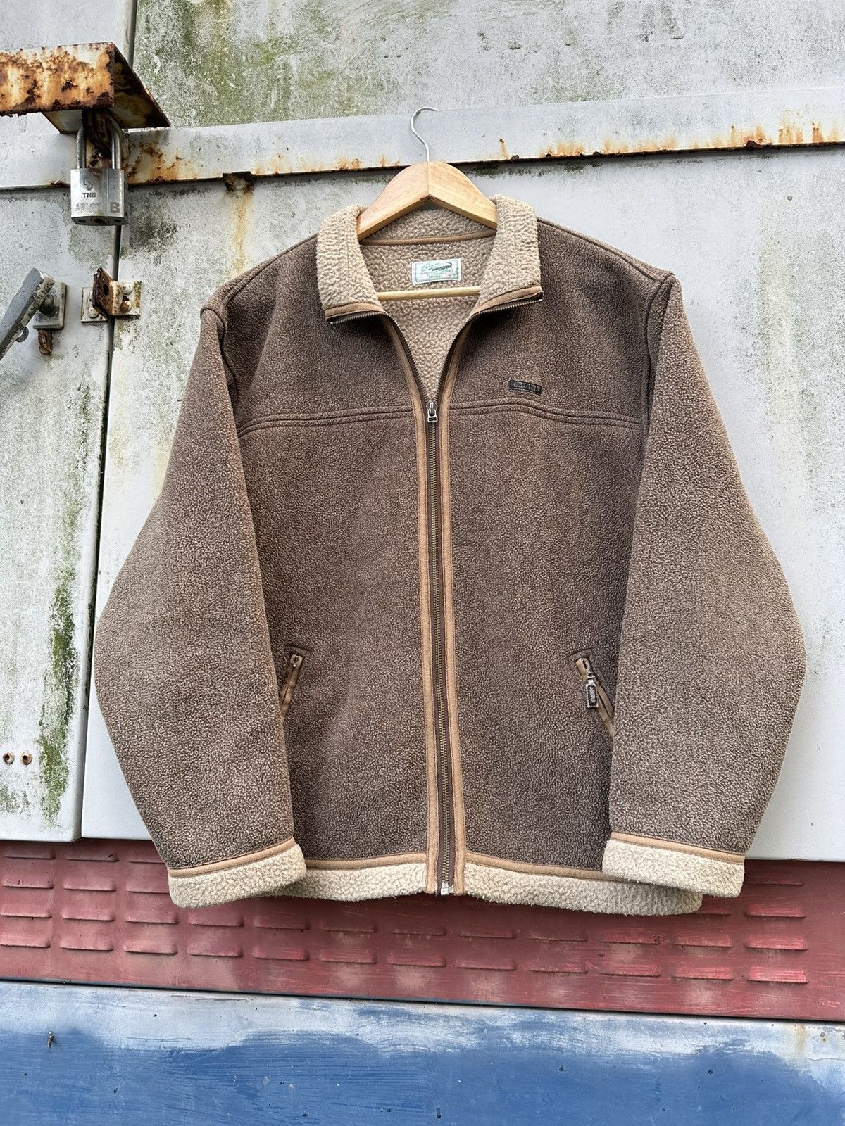 Vintage 👹Vintage Crocodile Classic Brown Fleece Lined Jacket Size US M / EU 48-50 / 2 - 6 Thumbnail