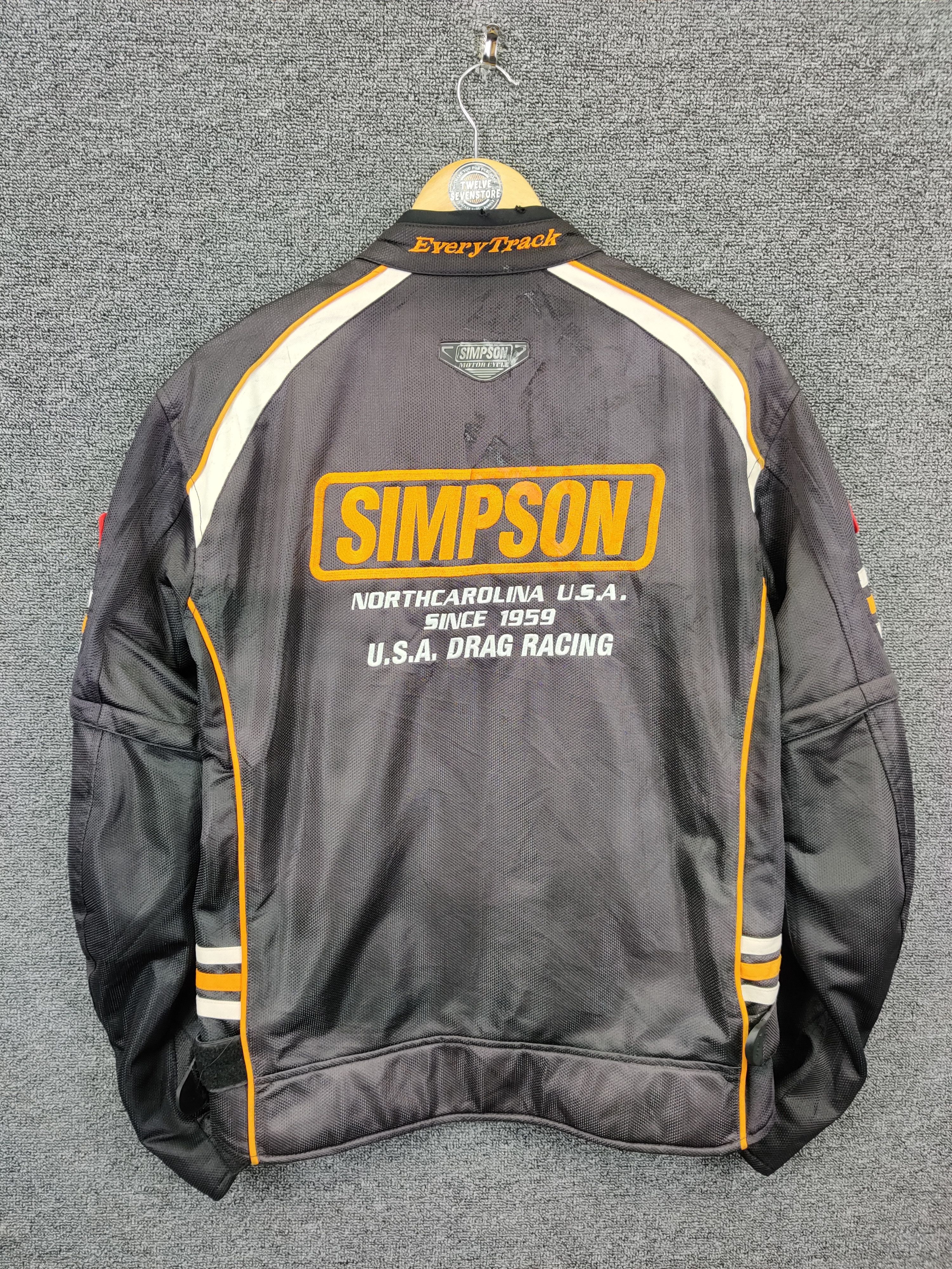 Vintage Vintage Simpson Racing Motorcycle Biker Jacket Size US L / EU 52-54 / 3 - 8 Thumbnail