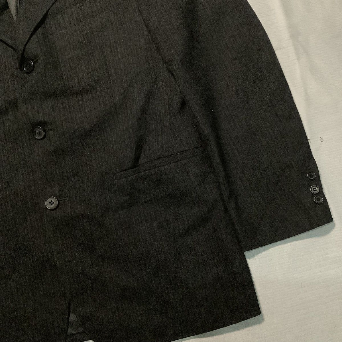 Yohji Yamamoto Yohji Yamamoto A.A.R Stripe Blazer 2014 Size 42R - 4 Thumbnail