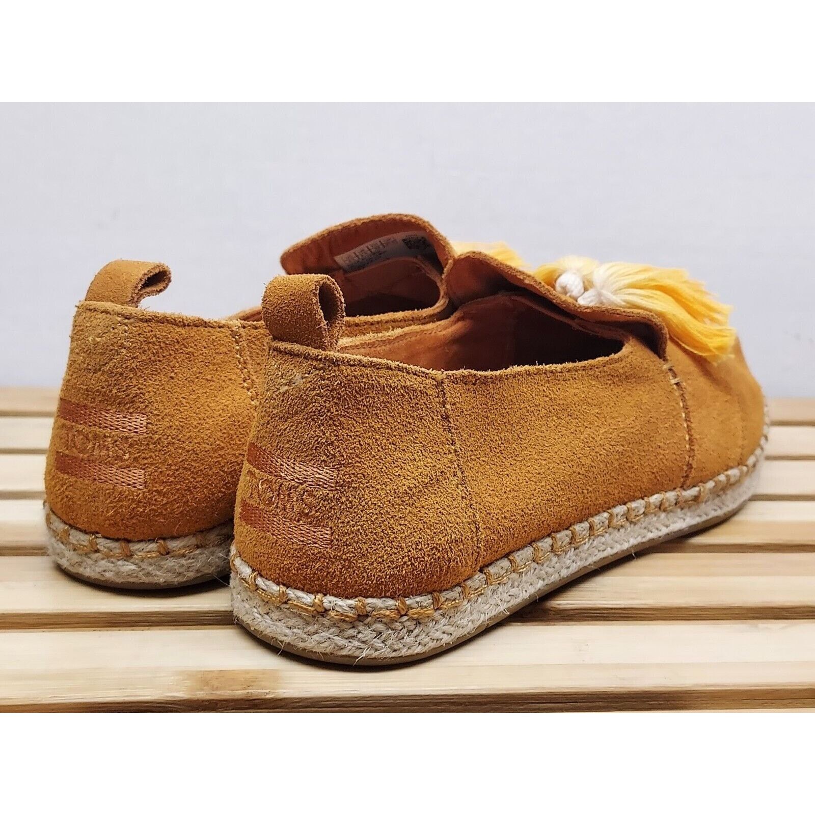 Toms TOMS Womens | Brown | Tassled Suede Slip On Shoes Size 8.5 Size US 8.5 / IT 38.5 - 6 Thumbnail