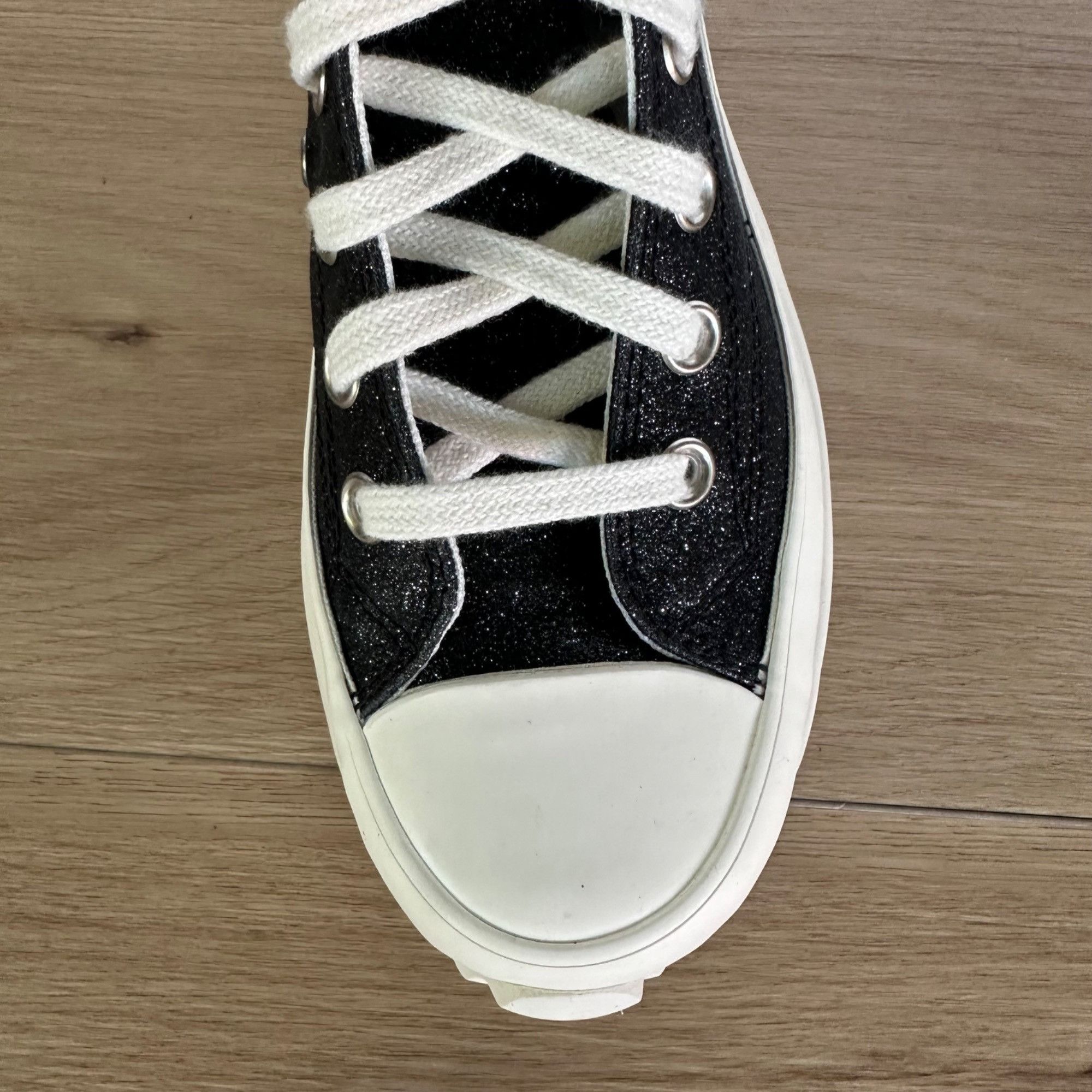 Converse ⭐Rare Converse Run Star Hike Hi Platform Glitter 5.5 Mens Sh Size US 5.5 / EU 38 - 9 Thumbnail