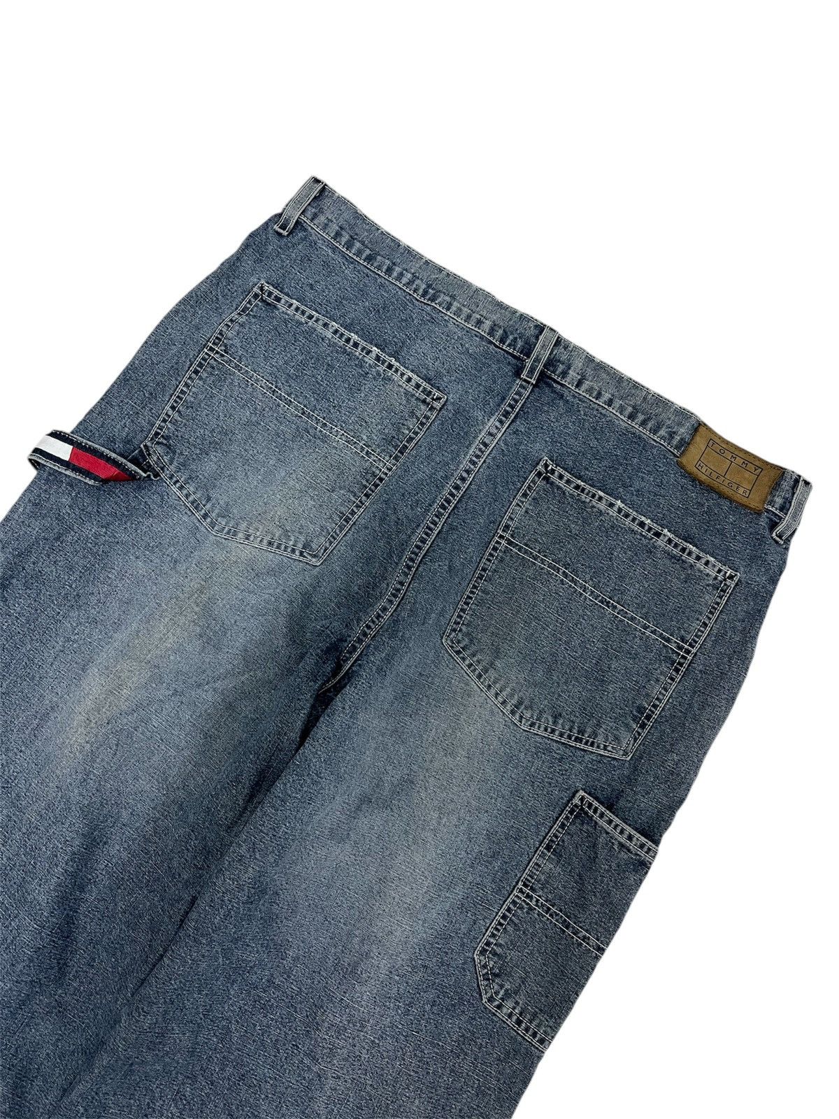 Tommy Hilfiger Carpenter Baggy Jeans Tommy Hilfiger Blue Washed Denim Size US 36 / EU 52 - 1 Thumbnail