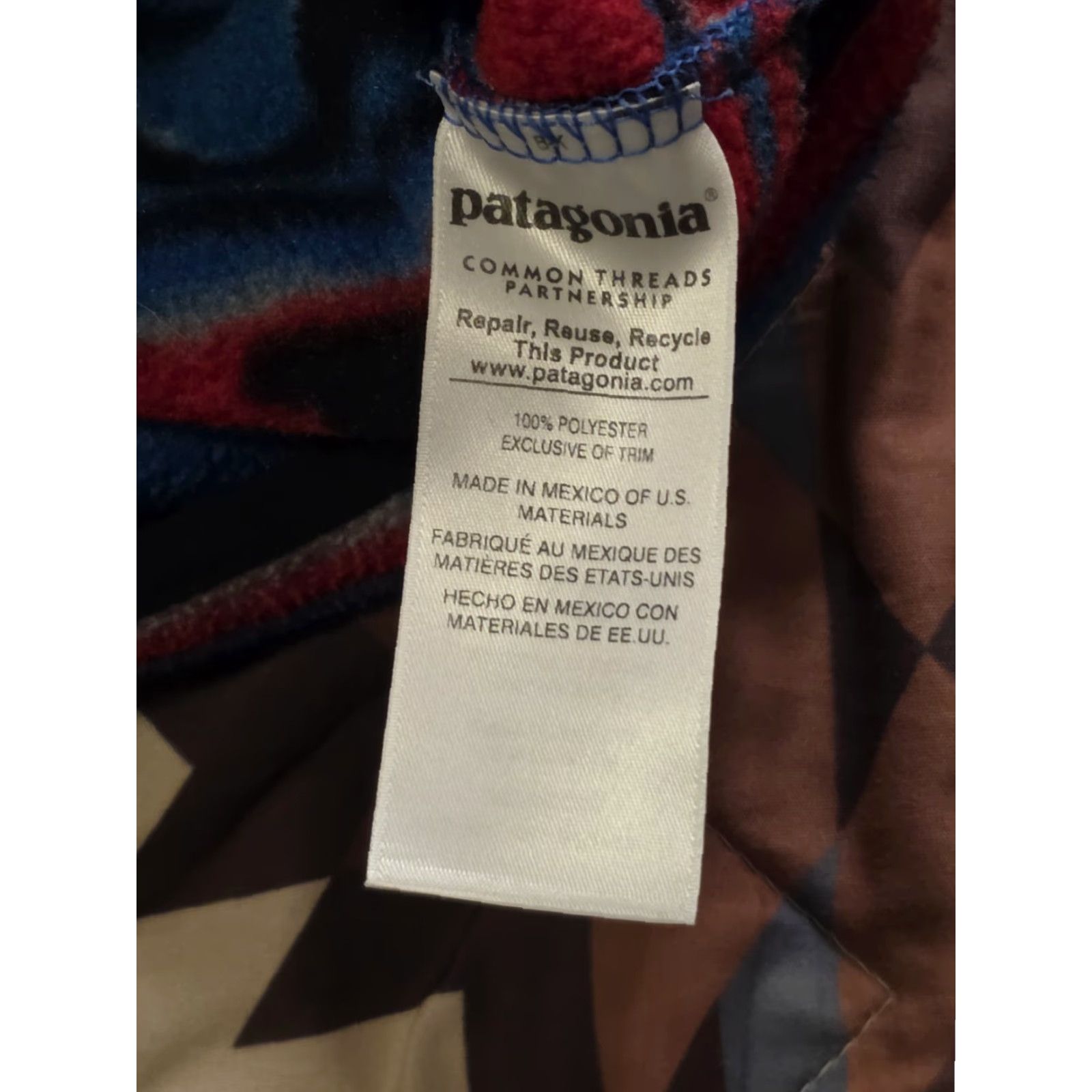 Patagonia PATAGONIA Synchilla Snap T Blue Delta Waves Pullover Fleece Jacket Men S Small Blue Geometric Aztec Promo Size US S / EU 44-46 / 1 - 7 Thumbnail