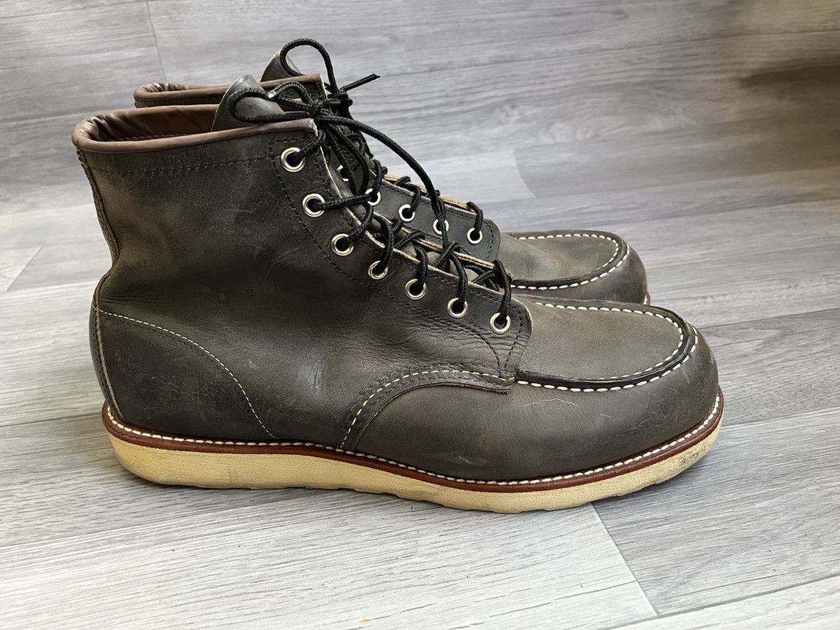 Red Wing Red wing moc-toe charcoal rough tough leather boots Size US 11.5 / EU 44-45 - 8 Thumbnail