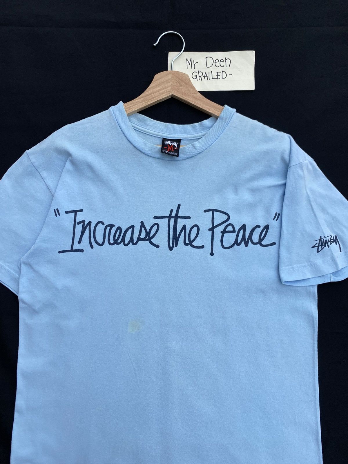 Stussy Rare Vintage Stussy "Increase the Peace " Tshirt Size US M / EU 48-50 / 2 - 6 Thumbnail