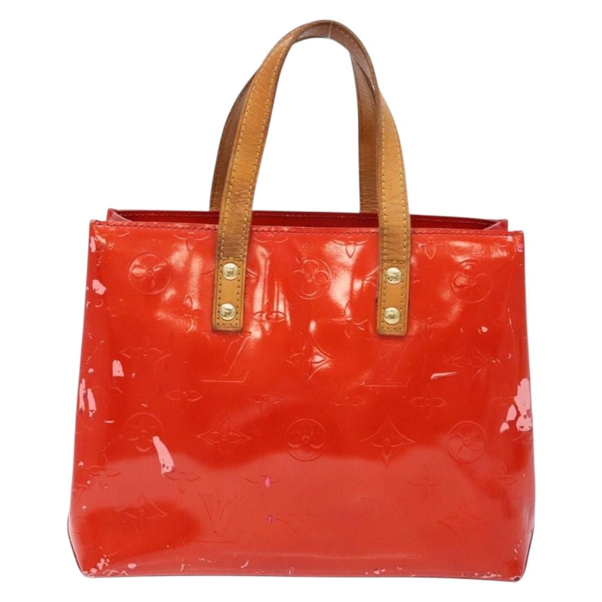 Louis Vuitton LOUIS VUITTON Monogram Vernis Reade PM Hand Bag Red Rouge Size ONE SIZE - 2 Thumbnail