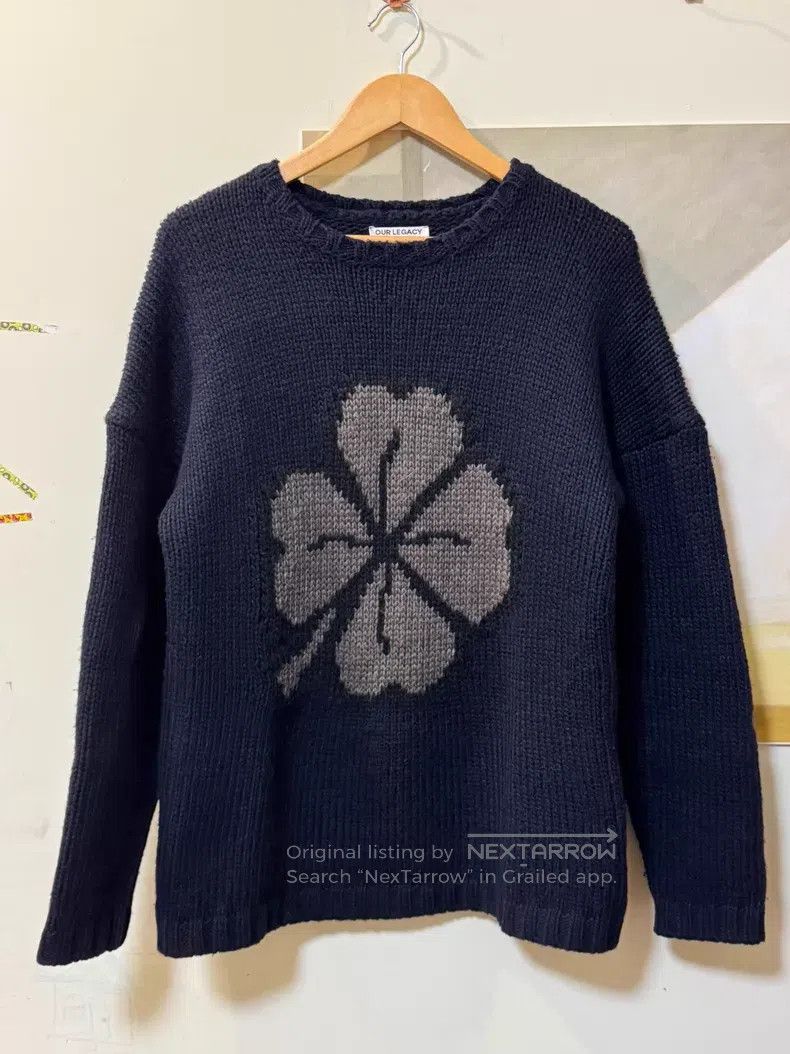Our Legacy Our Legacy Four Leaf Clover Old Coarse Knit Sweater Size US M / EU 48-50 / 2 - 1 Thumbnail