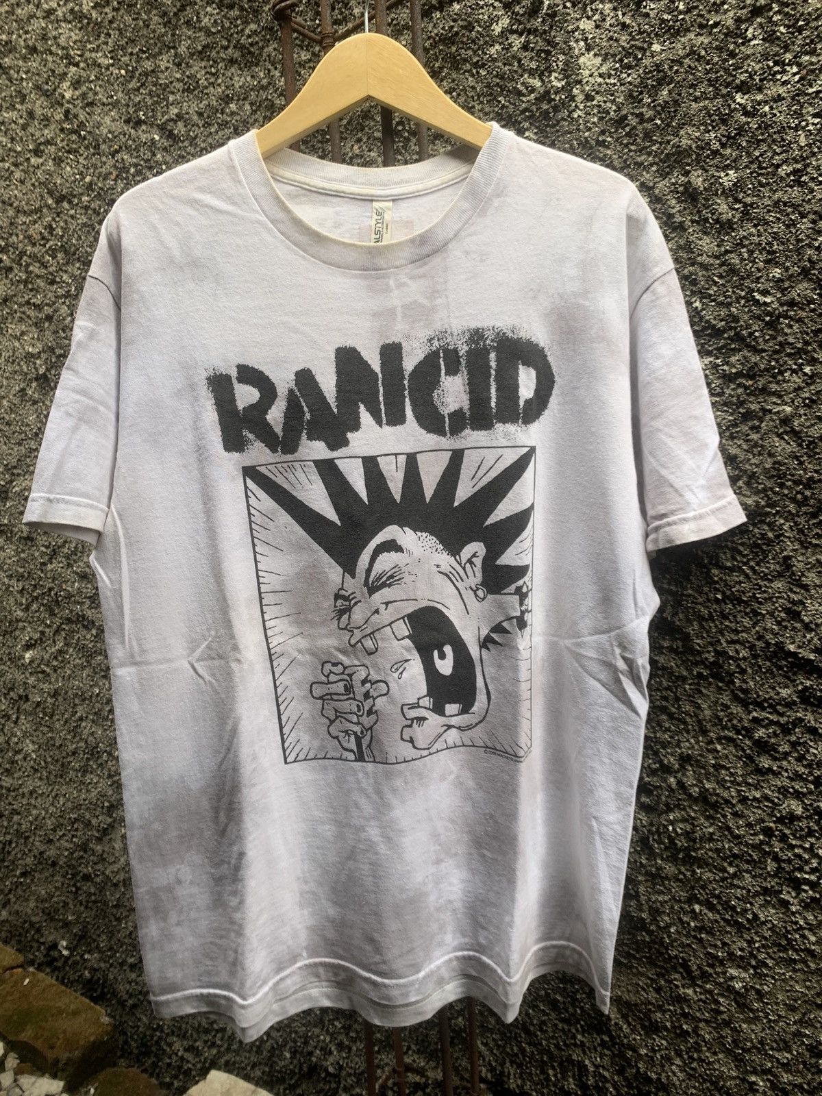 image of Band Tees x Vintage Rancid Shirt, Punk Rock,the Offspring,blink 182 in White, Men's (Size Large)