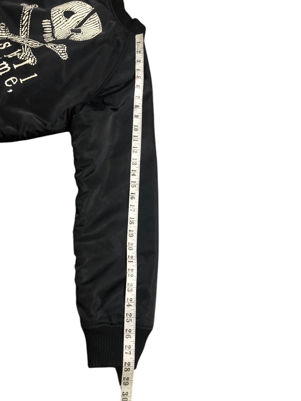 Japanese Brand Vintage k.a.t Cropped Bomber Jacket We Shall Overcome Skull Size M / US 6-8 / IT 42-44 - 16 Thumbnail