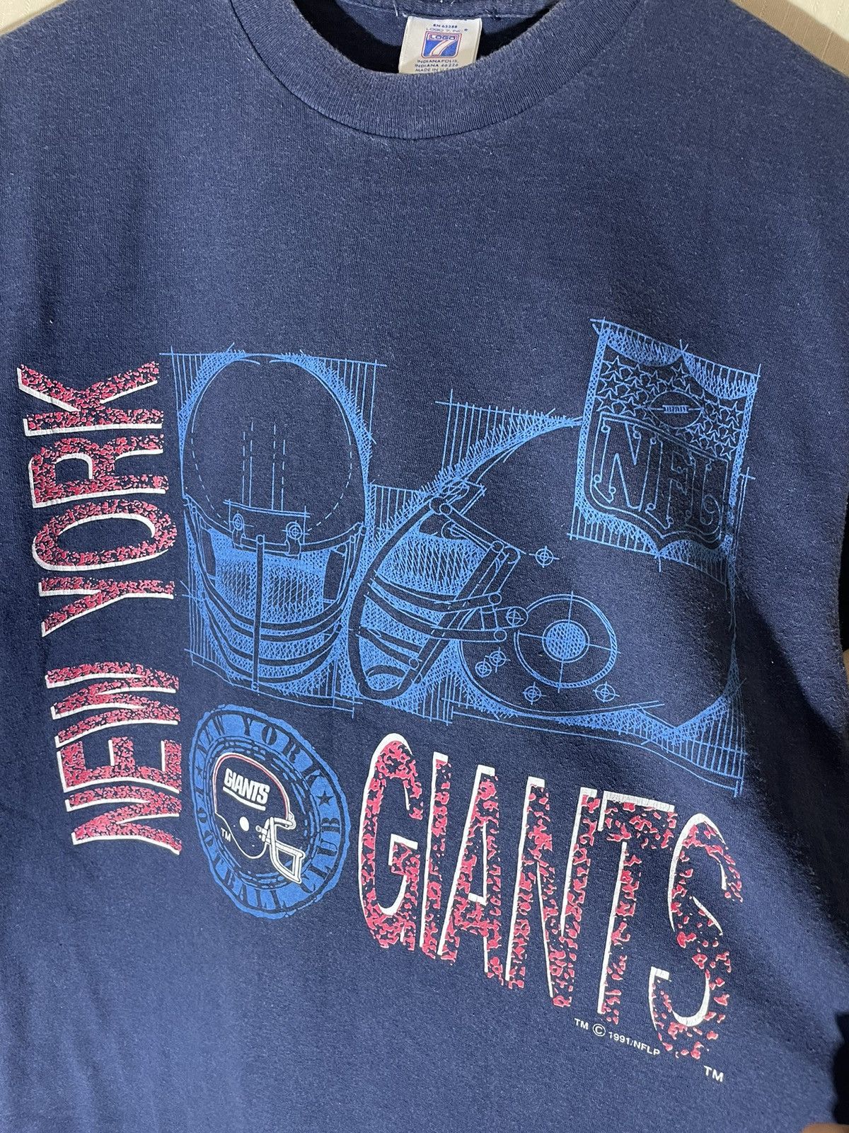 NFL × Vintage NFL Giants New York 1991 T shirt vintage Size US L / EU 52-54 / 3 - 8 Thumbnail