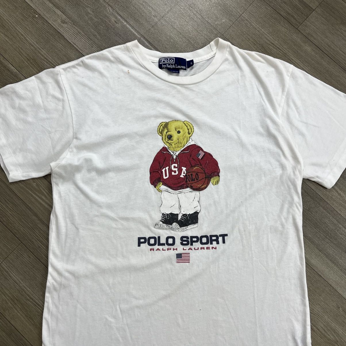 Polo Ralph Lauren 1990s Polo Sport Polo Bear Ralph Lauren Big Logo Tee Size US S / EU 44-46 / 1 - 2 Thumbnail