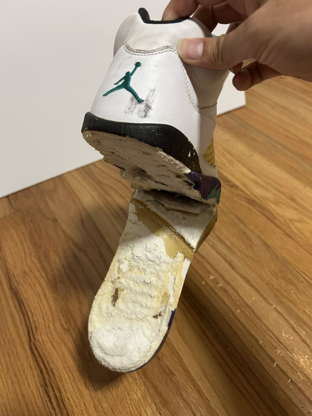 Nike Air Jordan 5 Grape 2006 Size 11.5 Size US 11.5 / EU 44-45 - 8 Thumbnail