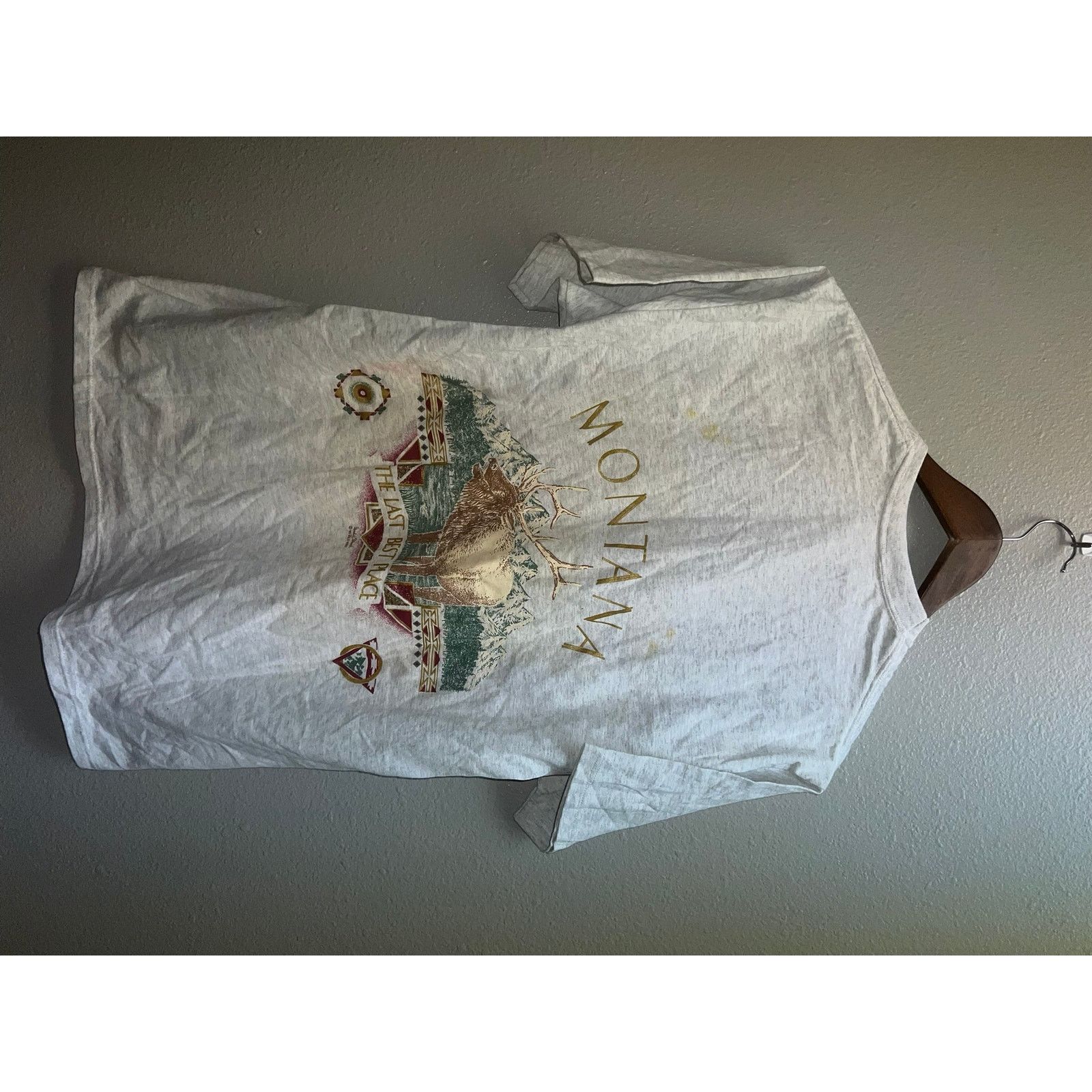 Jerzees Vintage Test Print Shirt Utah Rocky Mountains montana Shirt Size US L / EU 52-54 / 3 - 6 Thumbnail