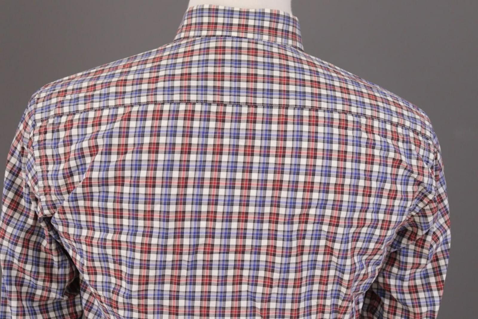 Etro Etro Multicolor Check Button Down Dress Shirt Size 39 Size US M / EU 48-50 / 2 - 8 Thumbnail