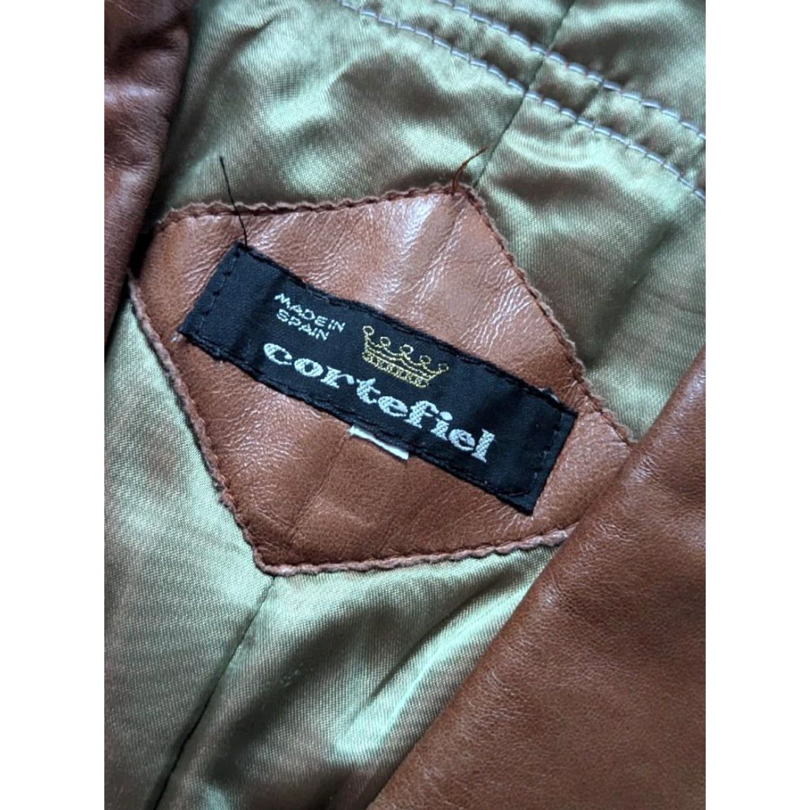 Vintage VINTAGE Cortefiel leather SHEEPSKIN butter-soft 40 overcoat Lambskin brown Overcoat Mens M Brown 40 in 22 35 18 24.5 90s Size US M / EU 48-50 / 2 - 5 Thumbnail