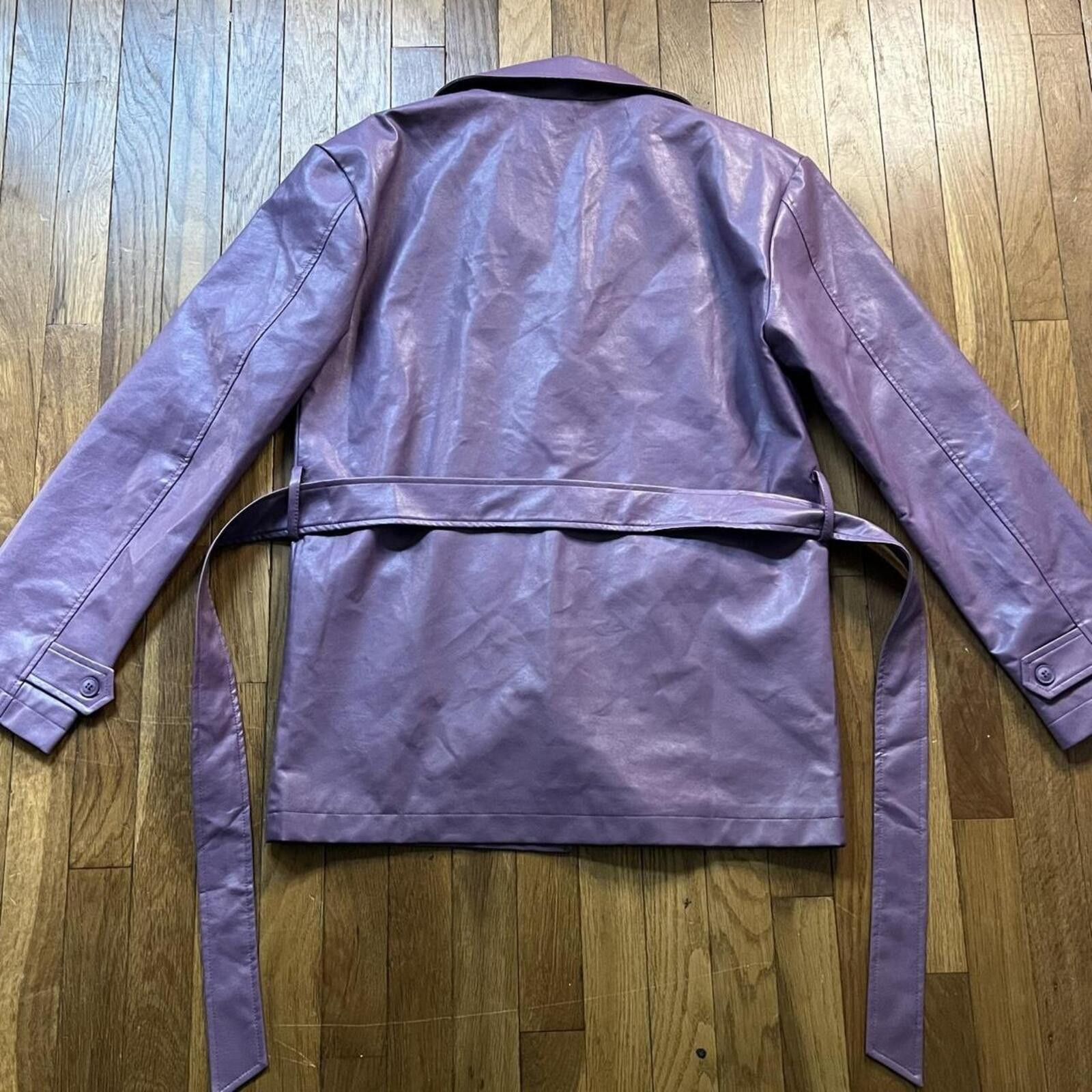 Other Bailey Rose faux leather belted trench coat Size S / US 4 / IT 40 - 3 Thumbnail